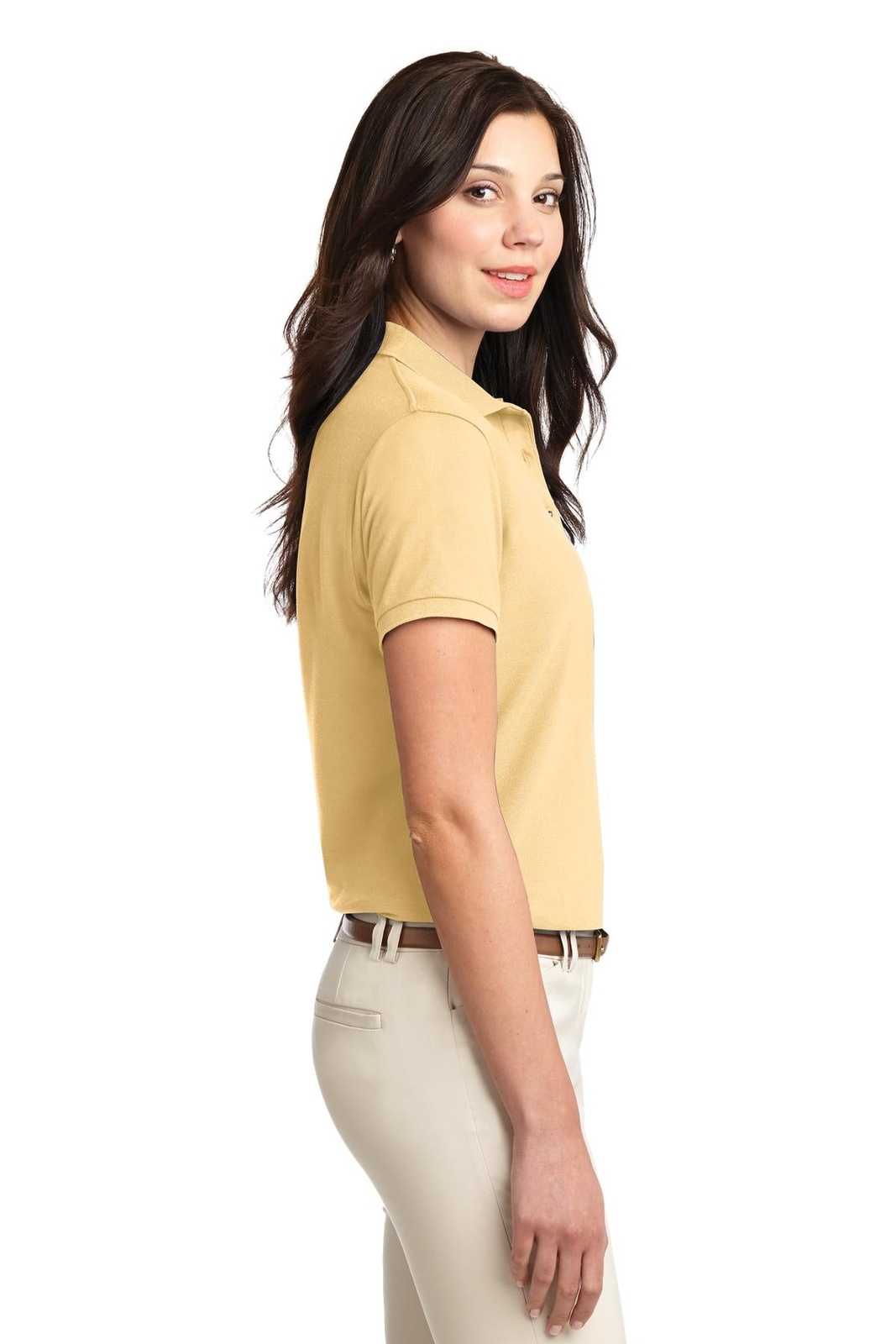 Port Authority L500 Ladies Silk Touch Polo - Banana - HIT a Double - 3