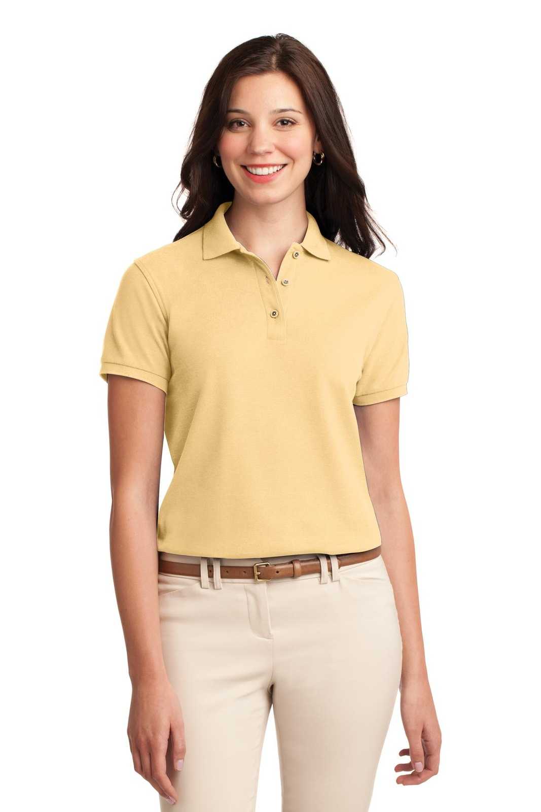 Port Authority L500 Ladies Silk Touch Polo - Banana - HIT a Double - 1