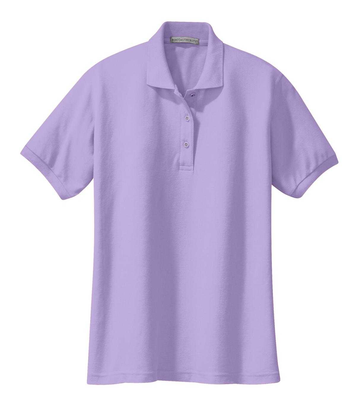 Port Authority L500 Ladies Silk Touch Polo - Bright Lavender - HIT a Double - 5