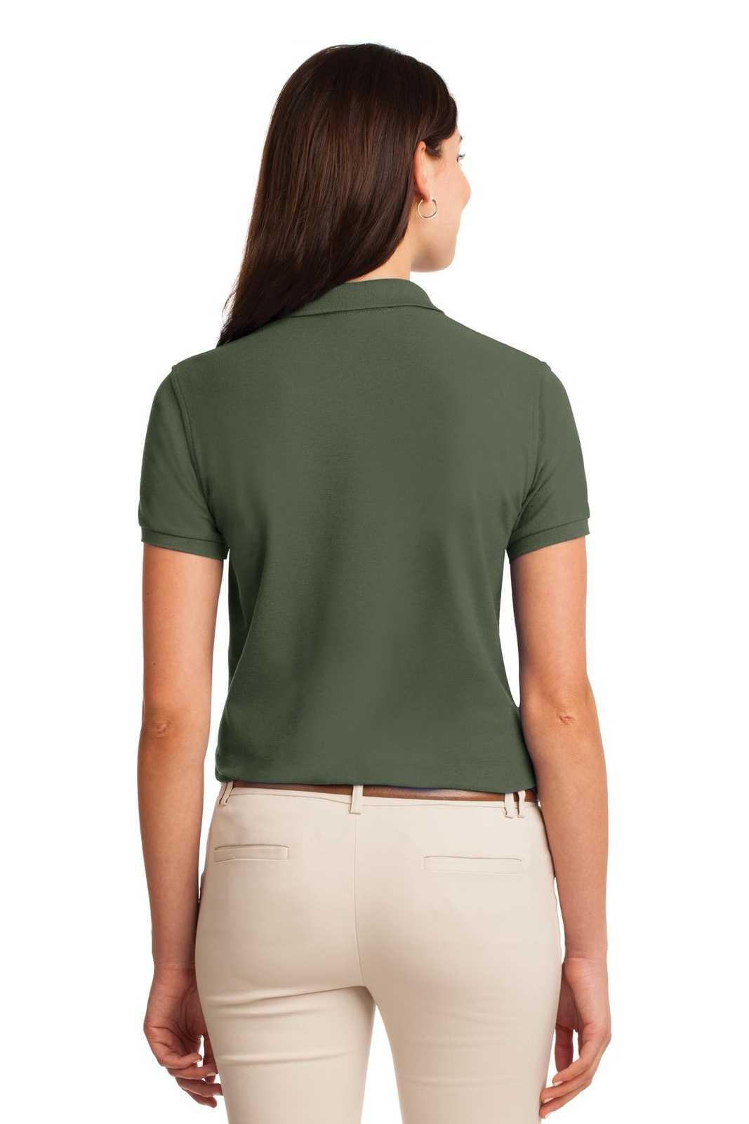 Port Authority L500 Ladies Silk Touch Polo - Clover Green - HIT a Double - 2