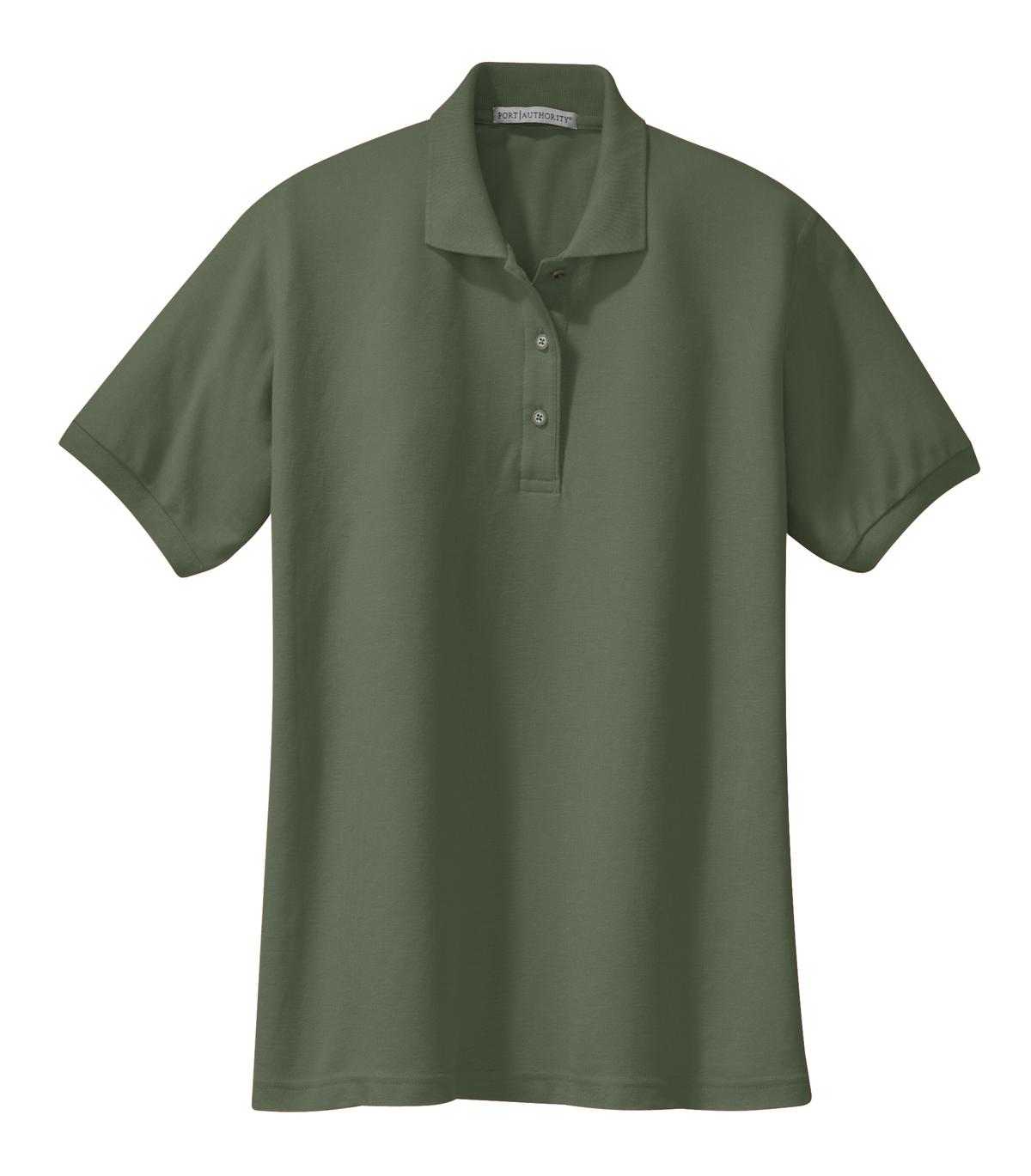 Port Authority L500 Ladies Silk Touch Polo - Clover Green - HIT a Double - 5