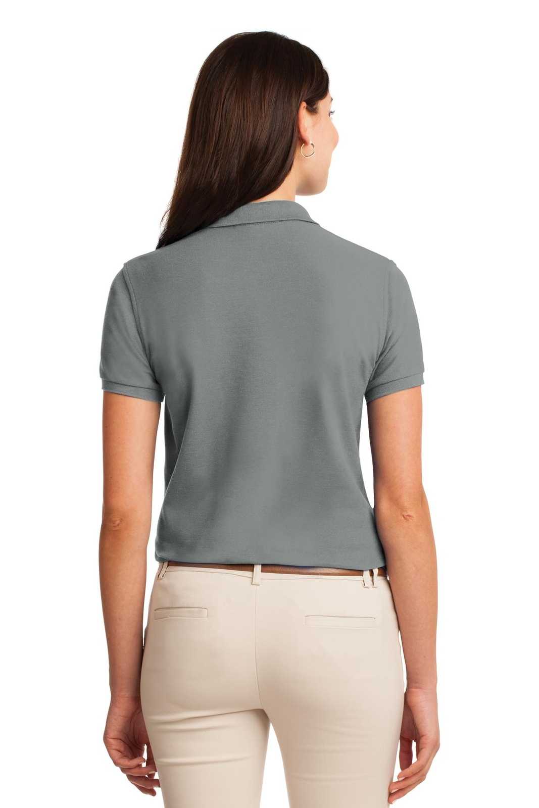 Port Authority L500 Ladies Silk Touch Polo - Cool Gray - HIT a Double - 2