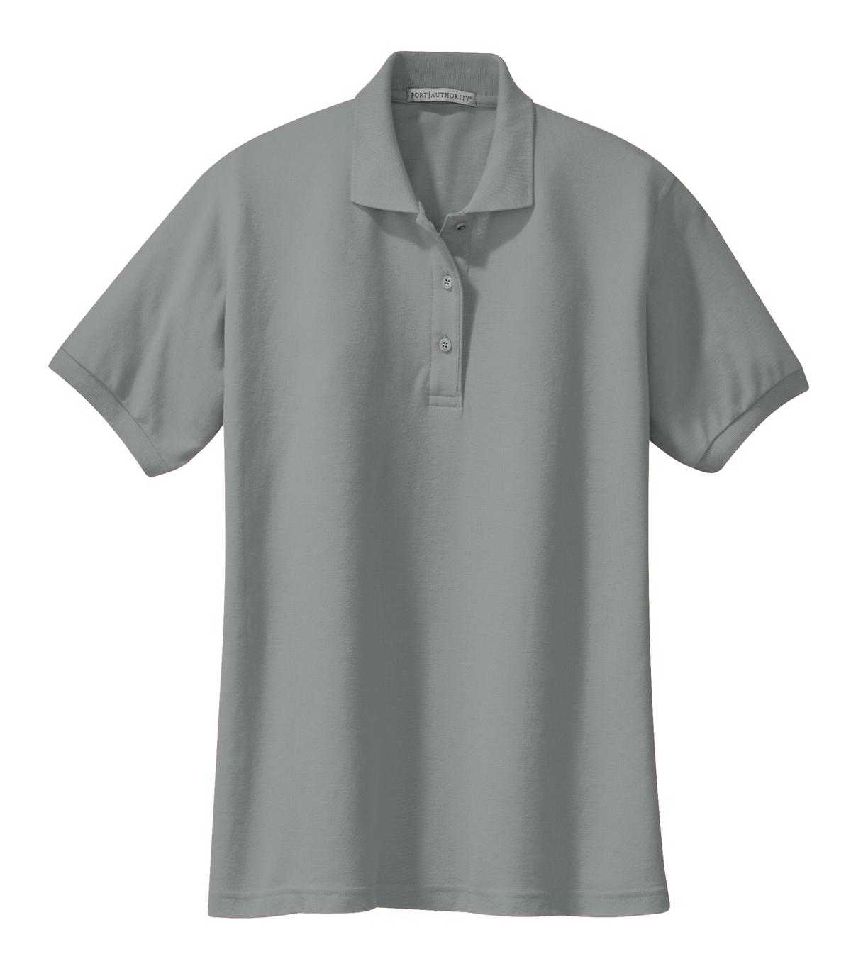 Port Authority L500 Ladies Silk Touch Polo - Cool Gray - HIT a Double - 5