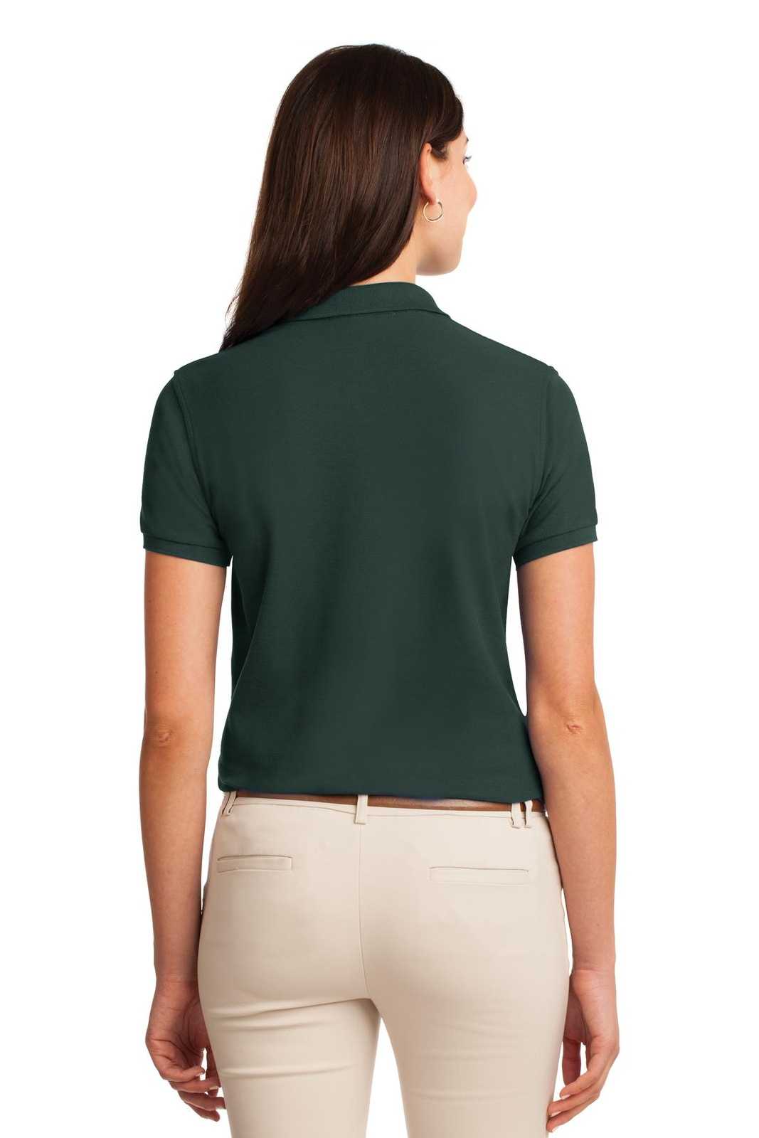 Port Authority L500 Ladies Silk Touch Polo - Dark Green - HIT a Double - 2