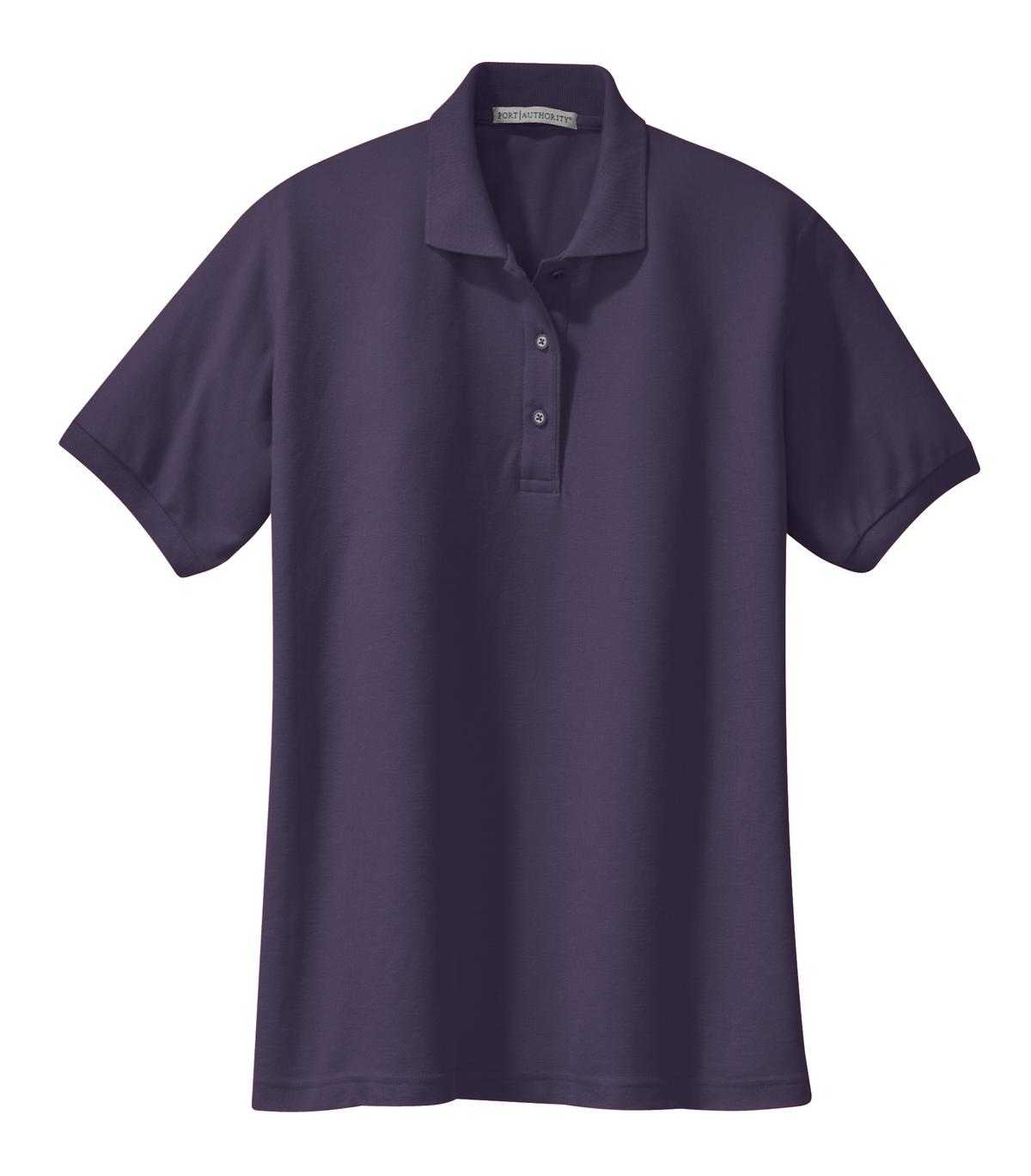 Port Authority L500 Ladies Silk Touch Polo - Eggplant - HIT a Double - 5