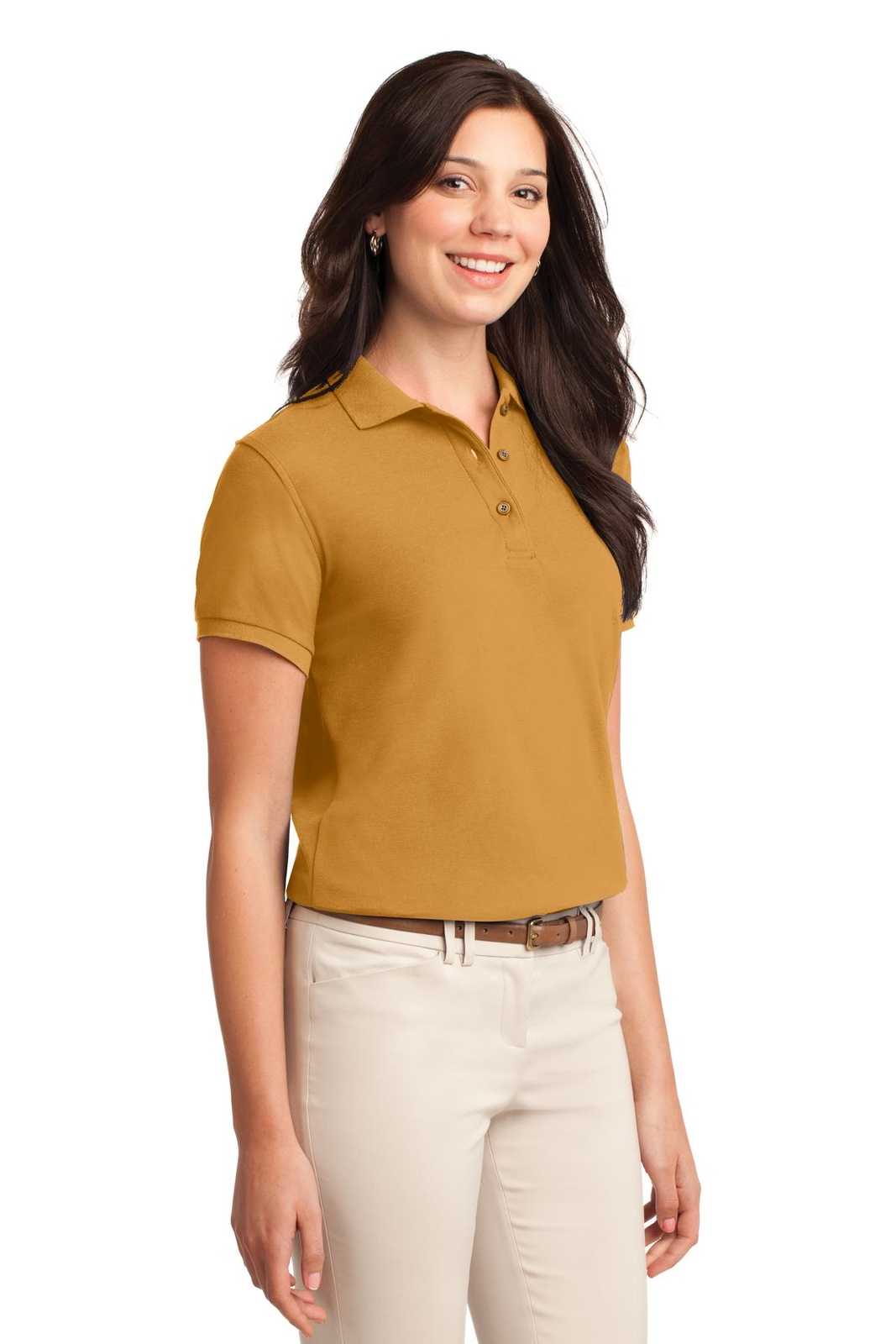 Port Authority L500 Ladies Silk Touch Polo - Gold - HIT a Double - 4