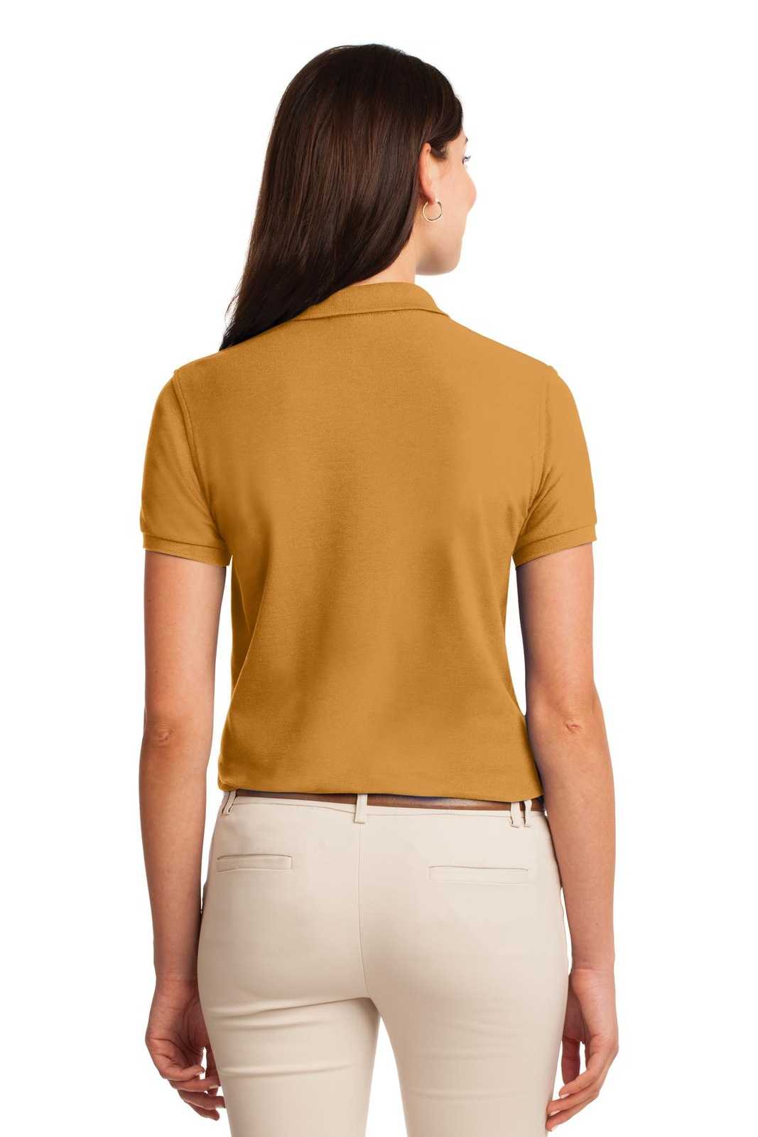 Port Authority L500 Ladies Silk Touch Polo - Gold - HIT a Double - 2