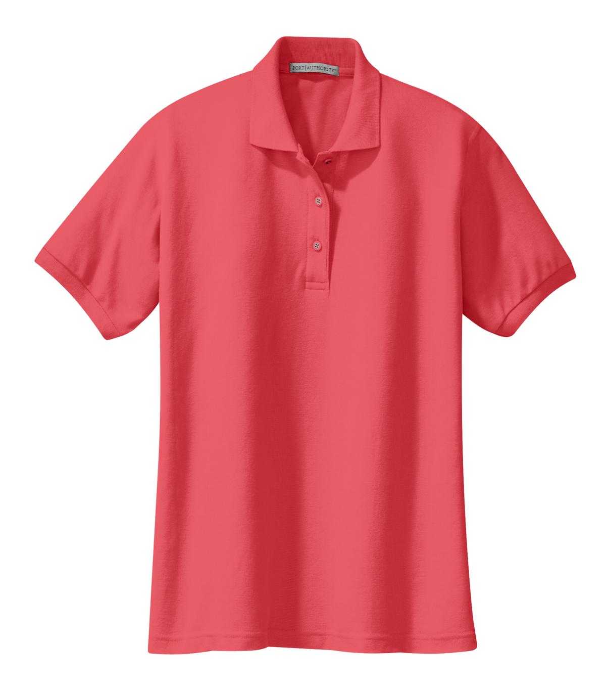 Port Authority L500 Ladies Silk Touch Polo - Hibiscus - HIT a Double - 5