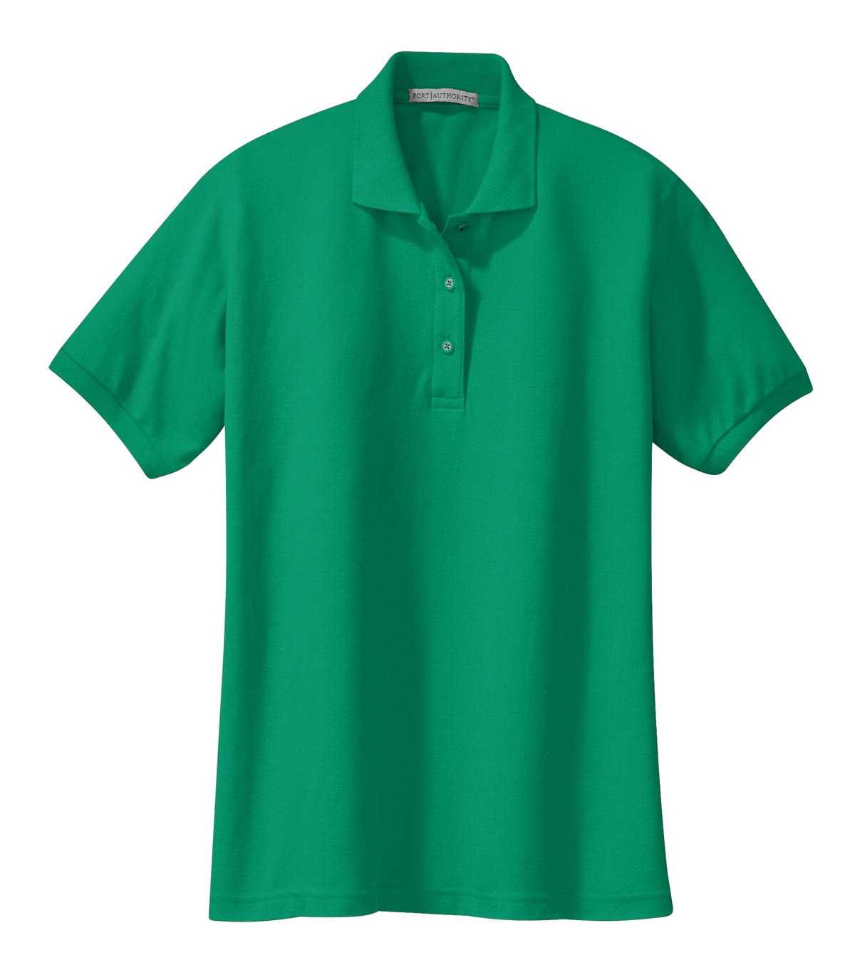 Port Authority L500 Ladies Silk Touch Polo - Kelly Green - HIT a Double - 5