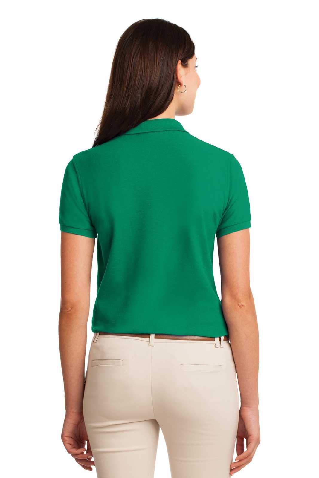 Port Authority L500 Ladies Silk Touch Polo - Kelly Green - HIT a Double - 2