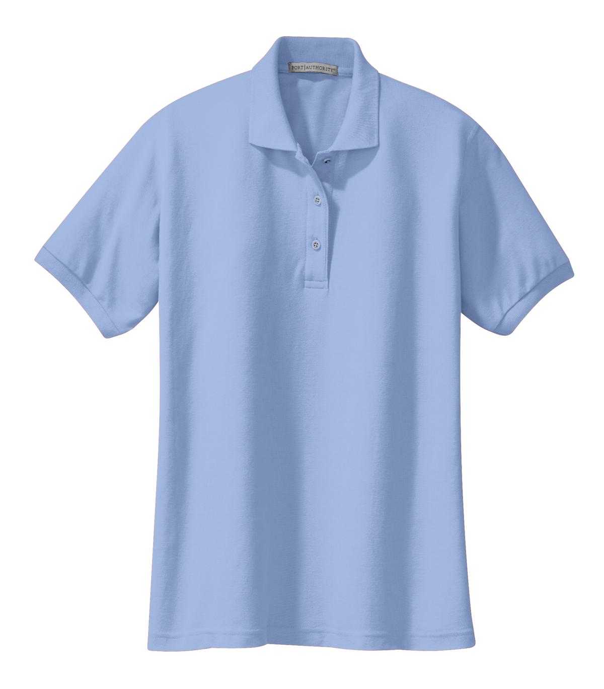 Port Authority L500 Ladies Silk Touch Polo - Light Blue - HIT a Double - 5