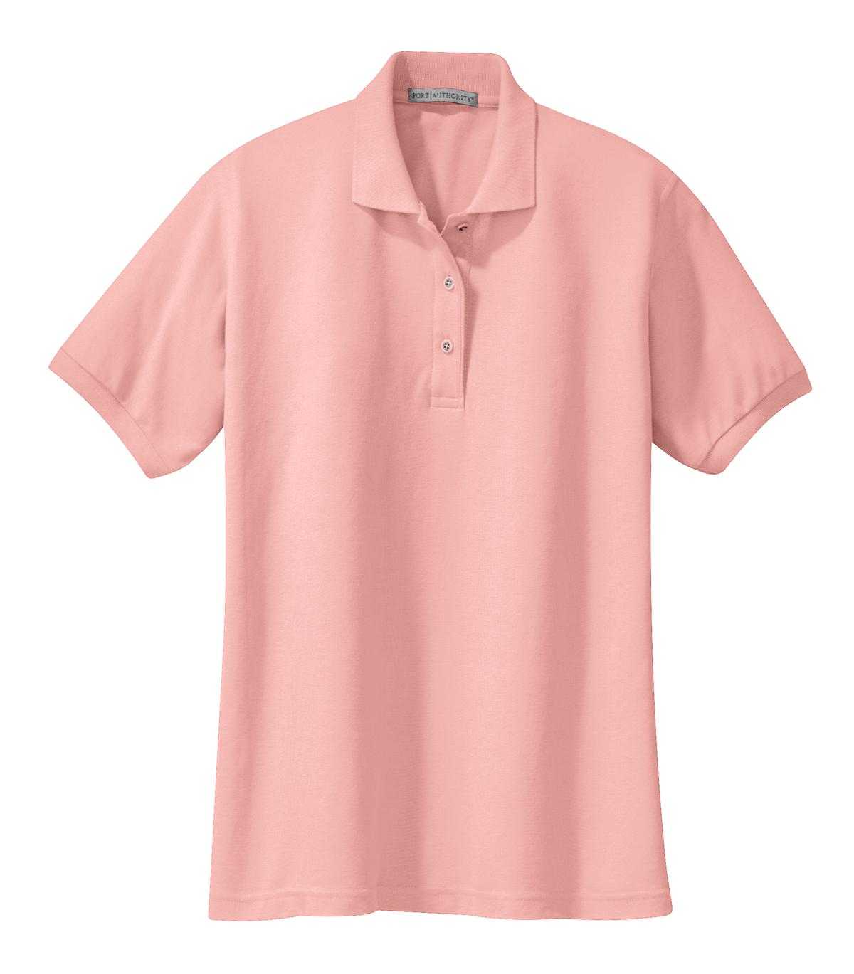 Port Authority L500 Ladies Silk Touch Polo - Light Pink - HIT a Double - 5