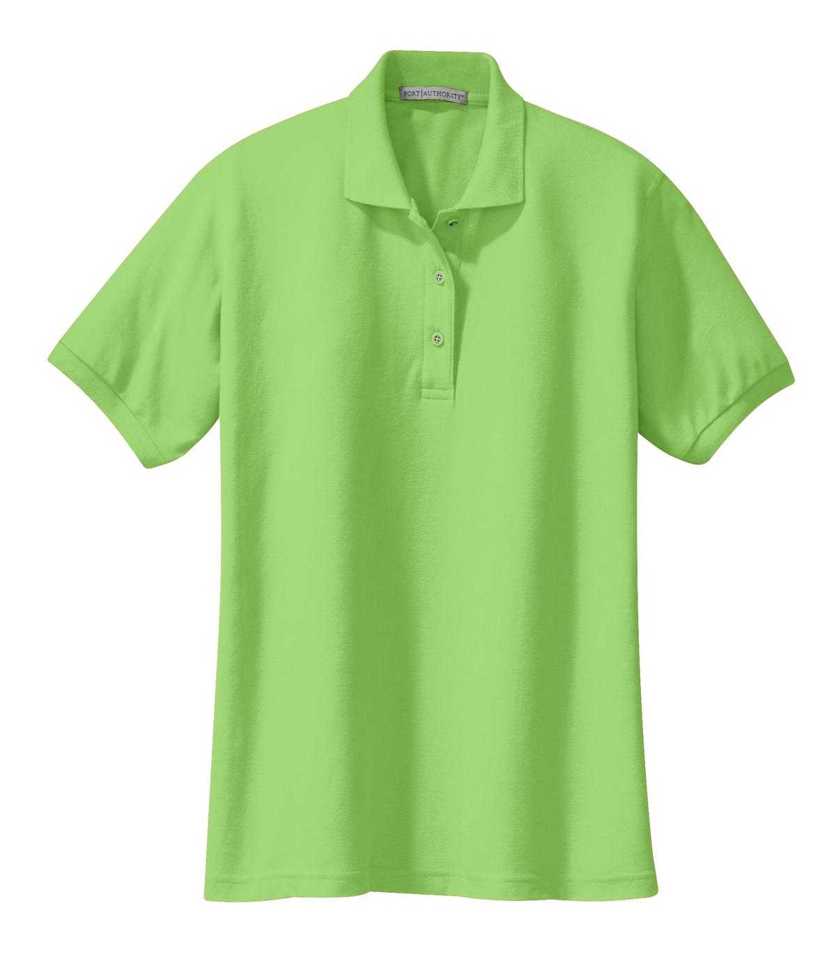 Port Authority L500 Ladies Silk Touch Polo - Lime - HIT a Double - 5