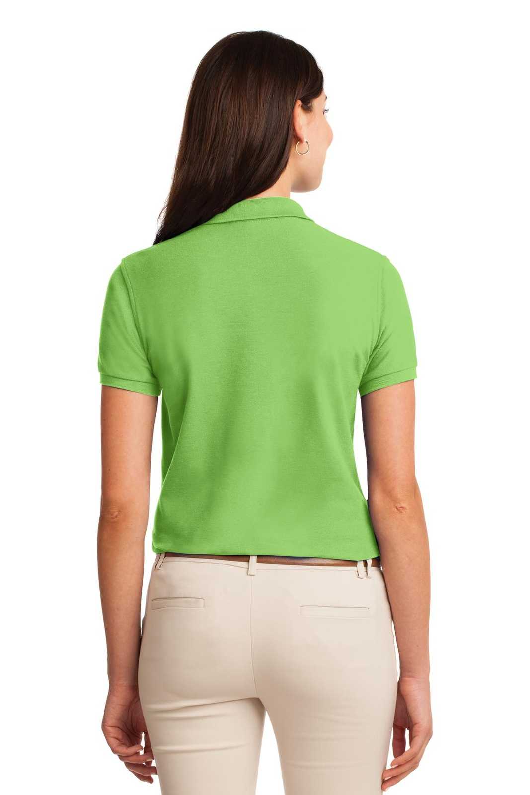 Port Authority L500 Ladies Silk Touch Polo - Lime - HIT a Double - 2