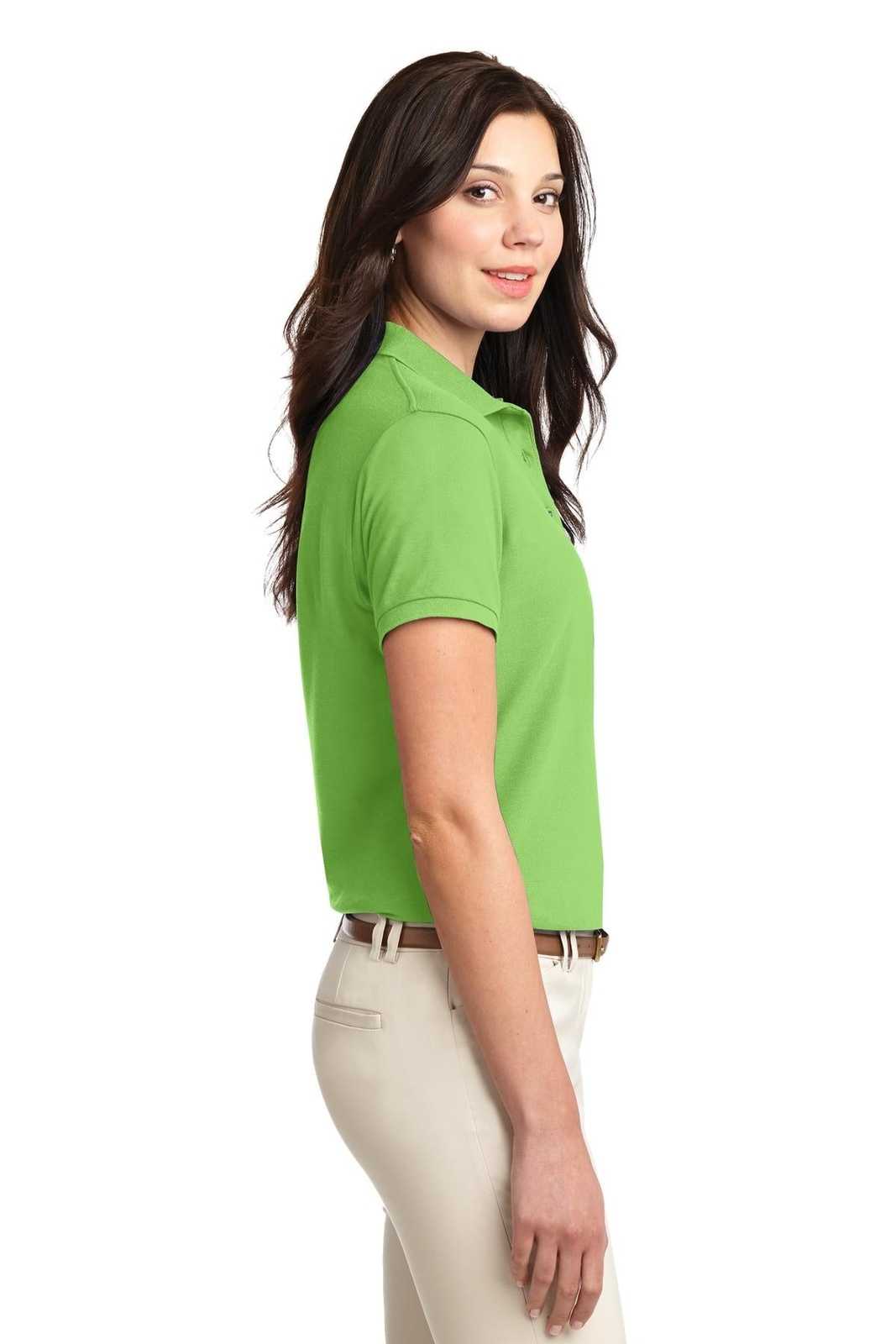 Port Authority L500 Ladies Silk Touch Polo - Lime - HIT a Double - 3