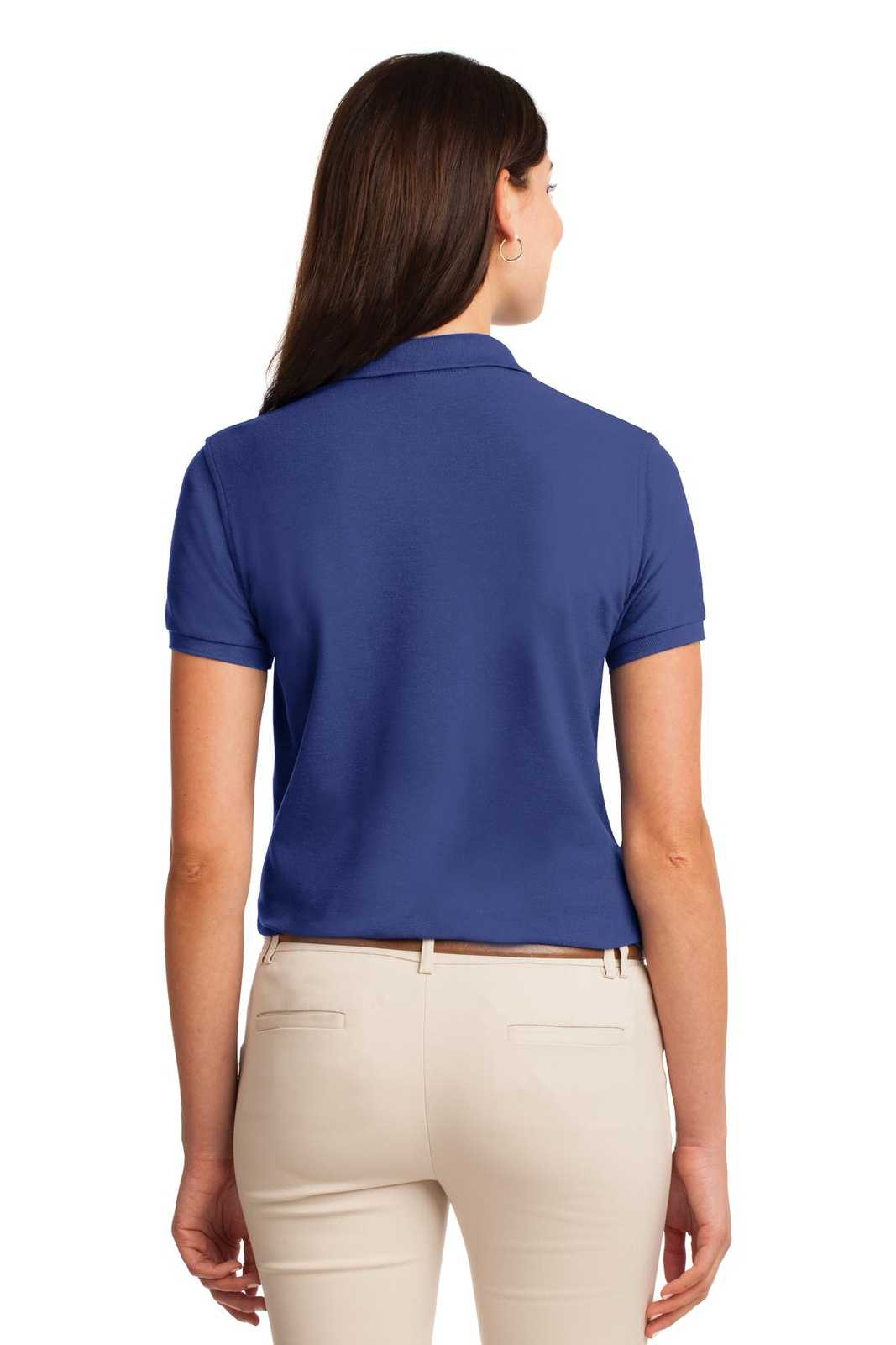 Port Authority L500 Ladies Silk Touch Polo - Mediterranean Blue - HIT a Double - 2