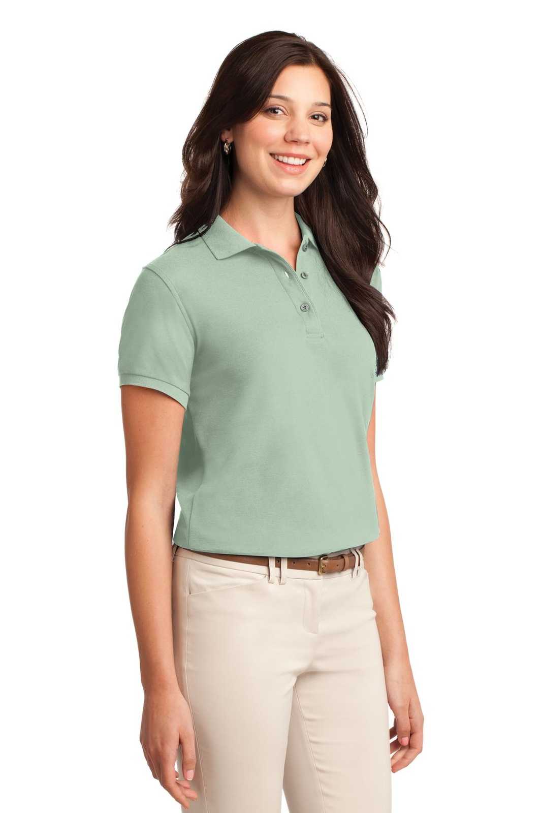 Port Authority L500 Ladies Silk Touch Polo - Mint Green - HIT a Double - 3