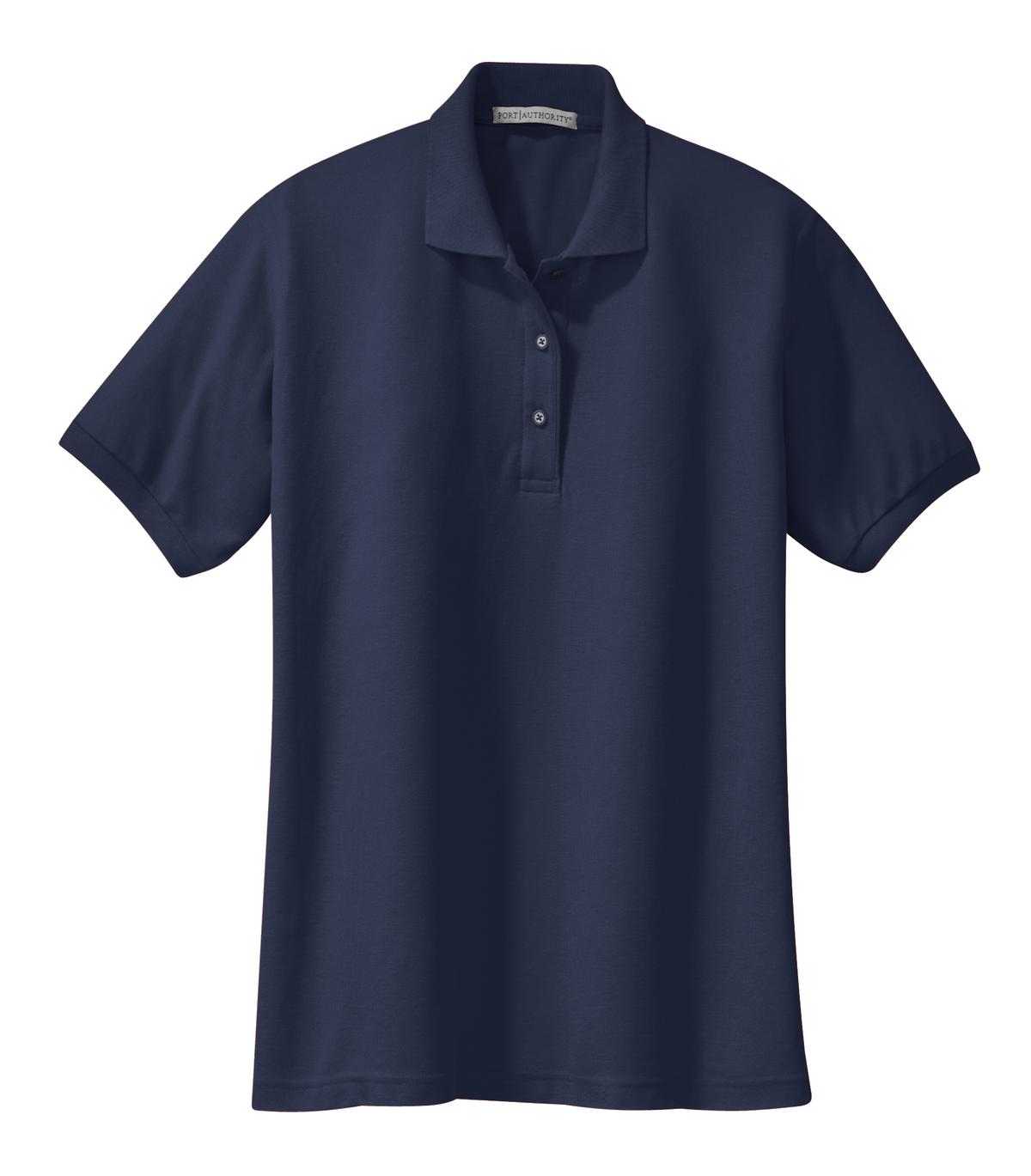 Port Authority L500 Ladies Silk Touch Polo - Navy - HIT a Double - 5