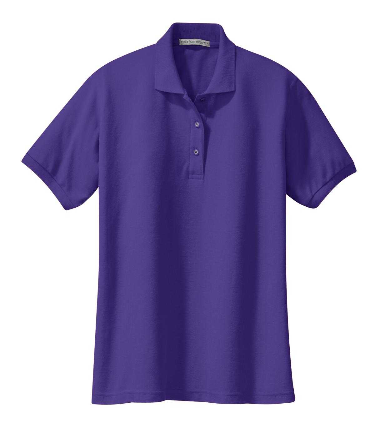 Port Authority L500 Ladies Silk Touch Polo - Purple - HIT a Double - 5