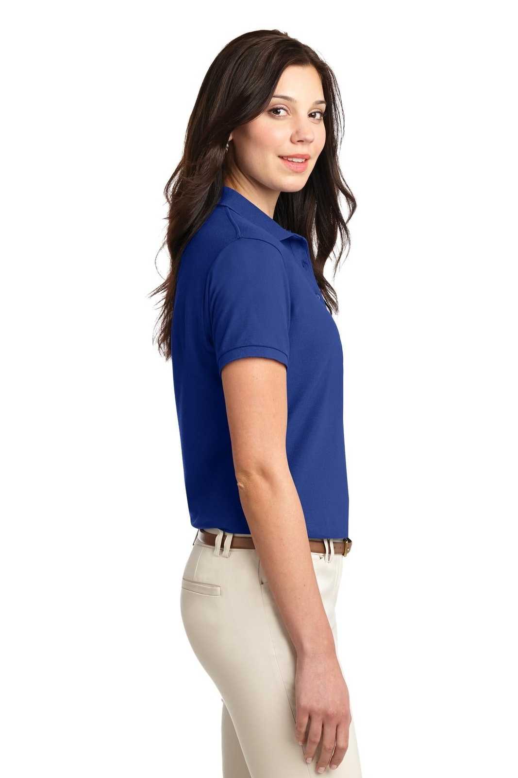 Port Authority L500 Ladies Silk Touch Polo - Royal - HIT a Double - 3