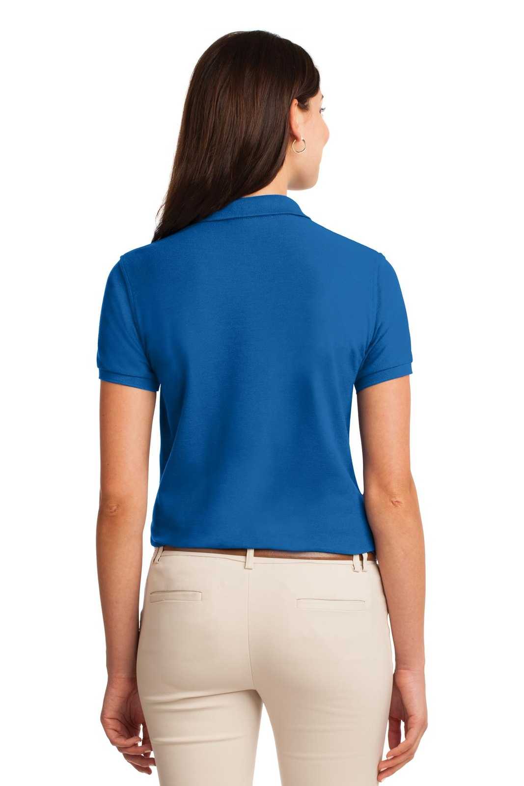 Port Authority L500 Ladies Silk Touch Polo - Strong Blue - HIT a Double - 2