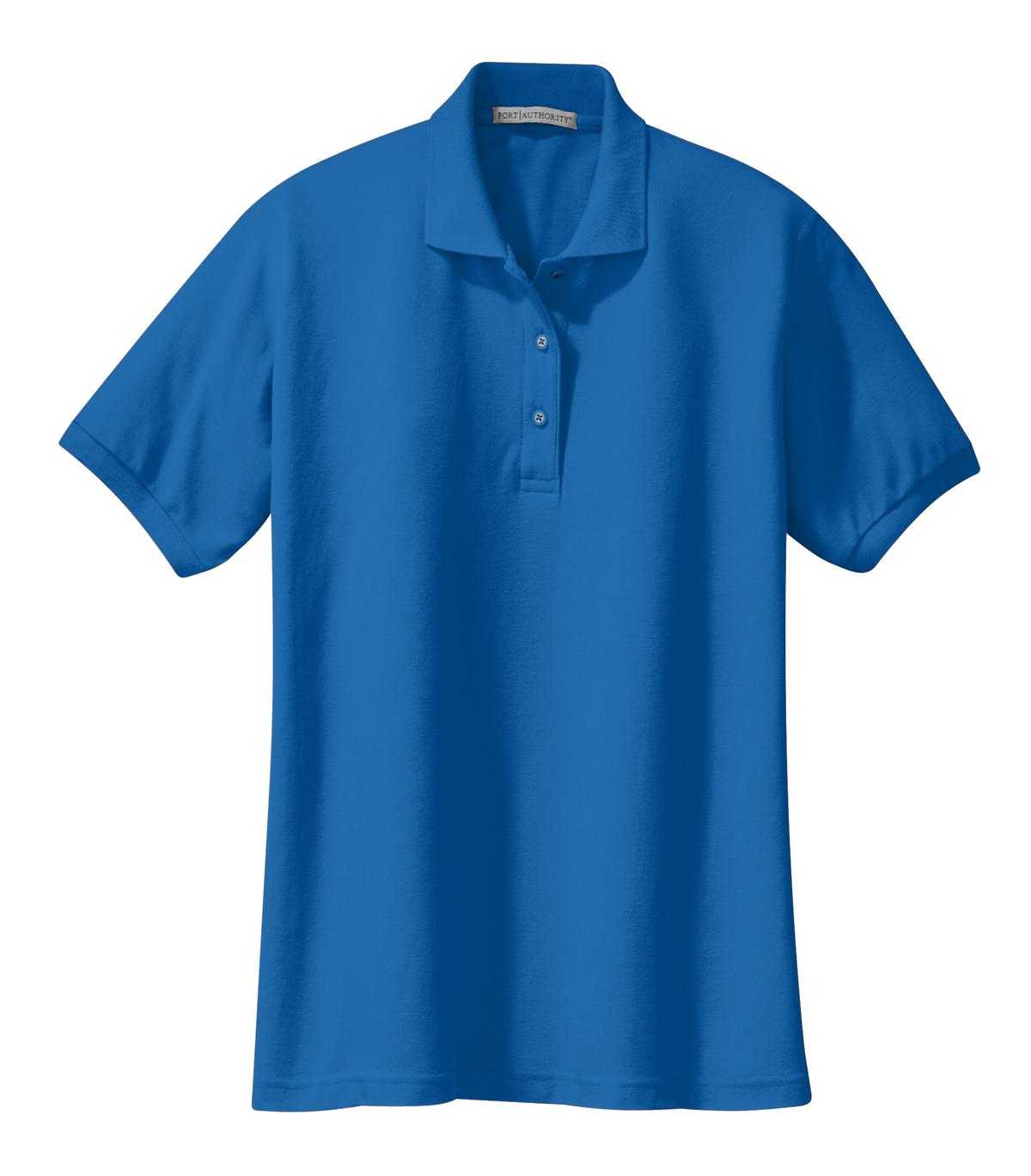 Port Authority L500 Ladies Silk Touch Polo - Strong Blue - HIT a Double - 5