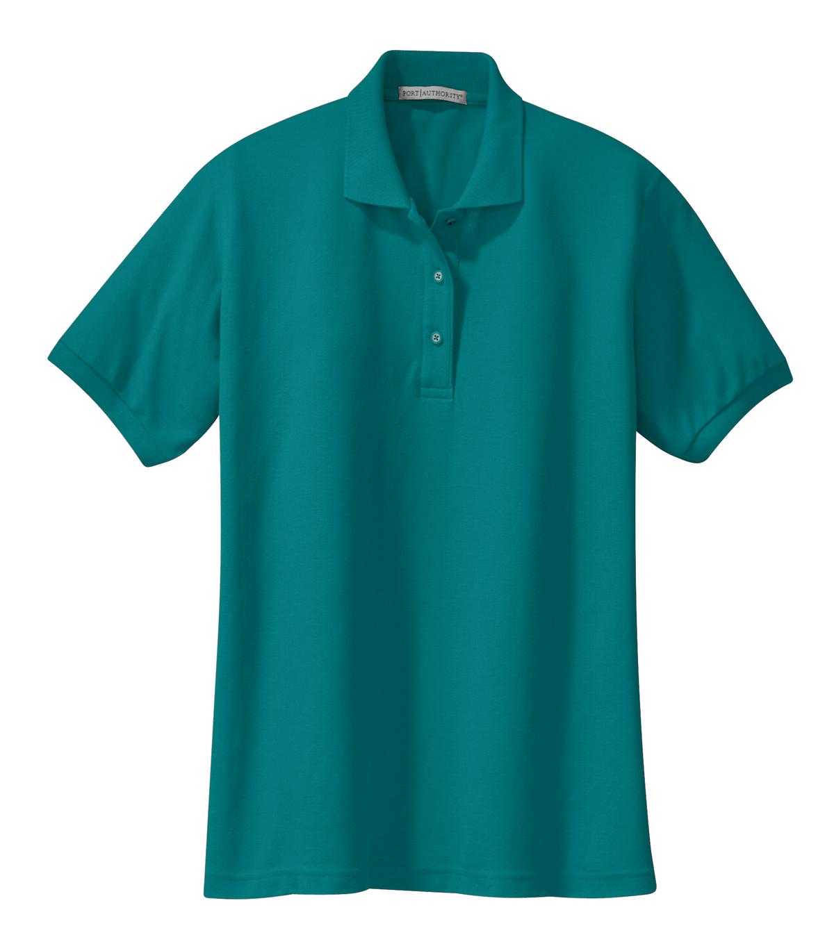 Port Authority L500 Ladies Silk Touch Polo - Teal Green - HIT a Double - 5