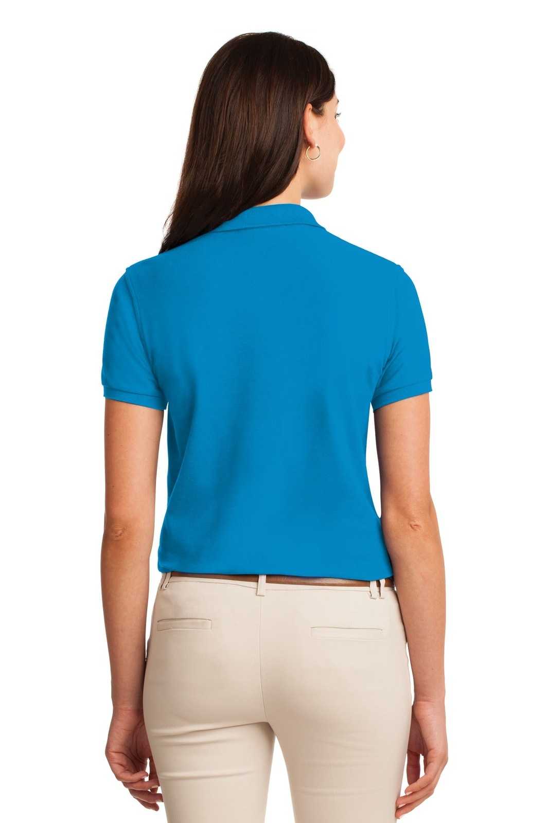Port Authority L500 Ladies Silk Touch Polo - Turquoise - HIT a Double - 2