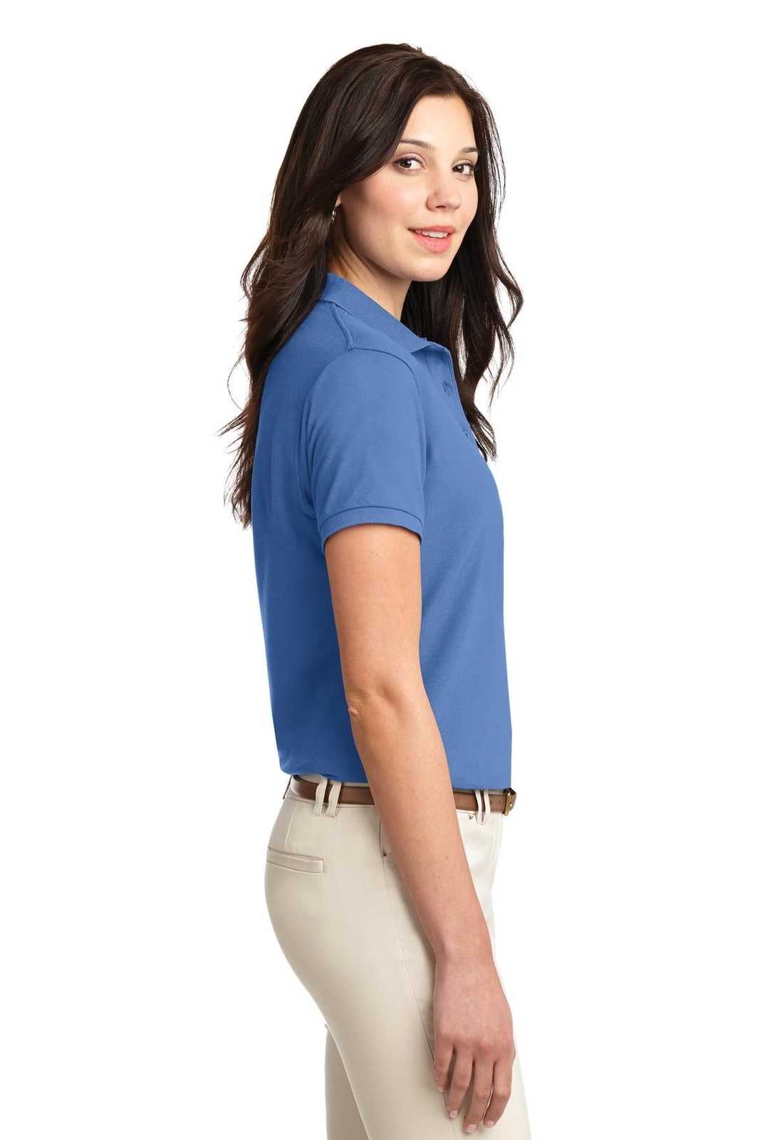 Port Authority L500 Ladies Silk Touch Polo - Ultramarine Blue - HIT a Double - 3