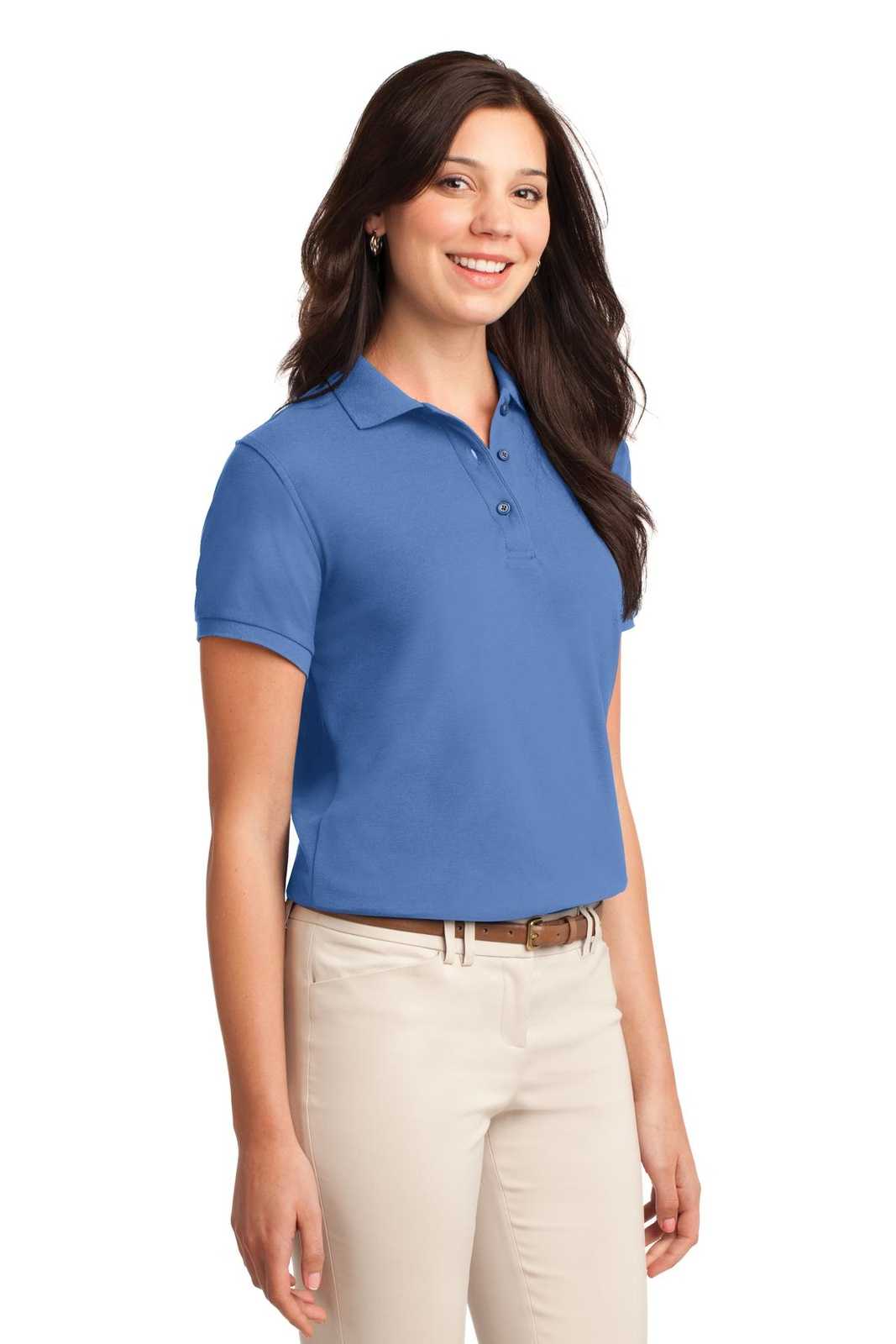 Port Authority L500 Ladies Silk Touch Polo - Ultramarine Blue - HIT a Double - 4