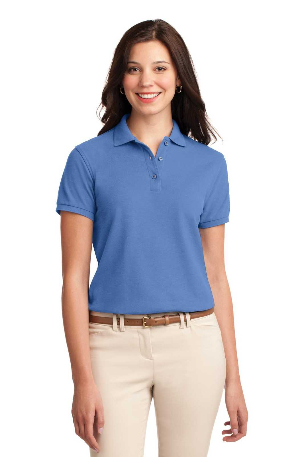 Port Authority L500 Ladies Silk Touch Polo - Ultramarine Blue - HIT a Double - 1