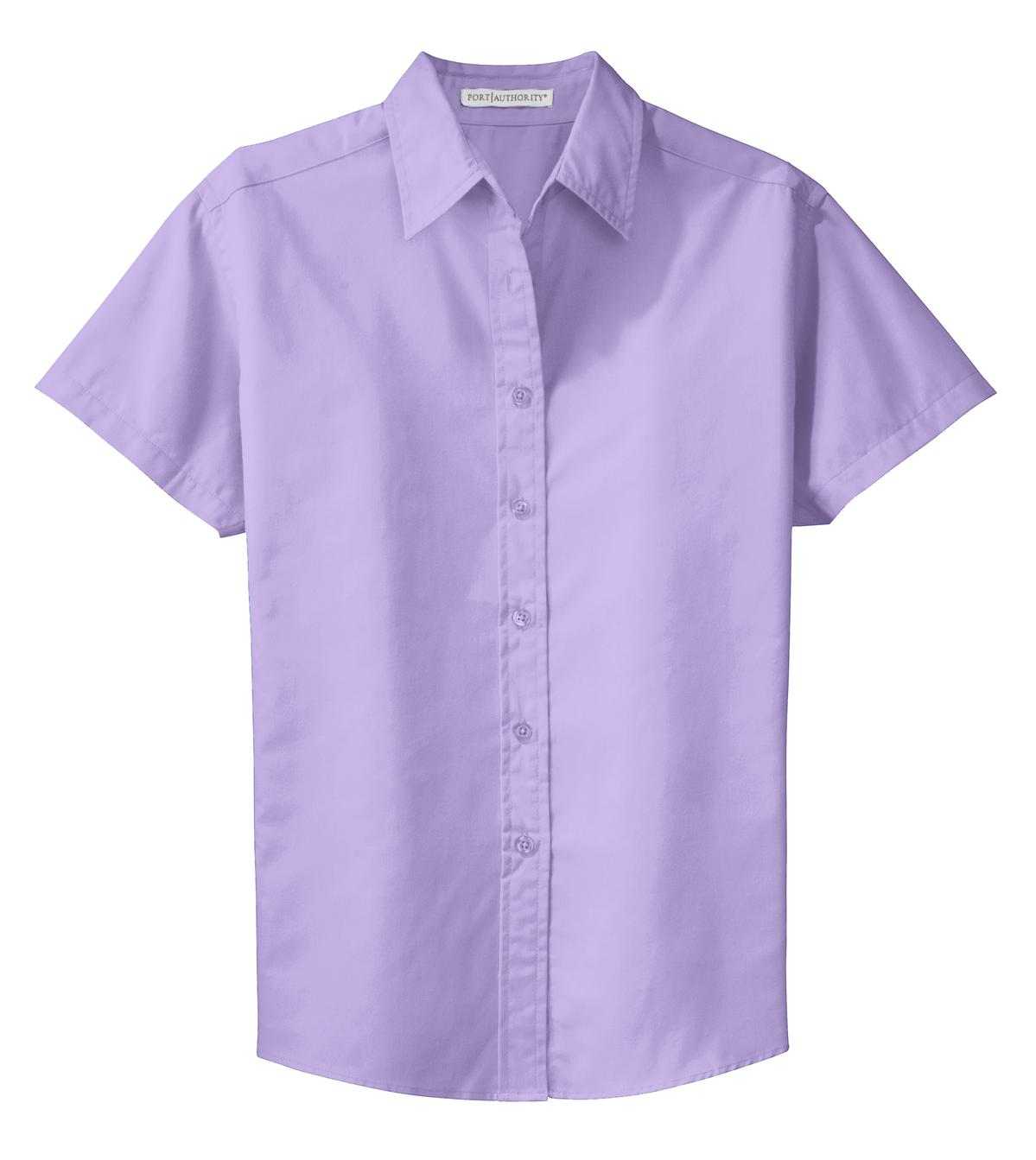 Port Authority L508 Ladies Short Sleeve Easy Care Shirt - Bright Lavender - HIT a Double - 5