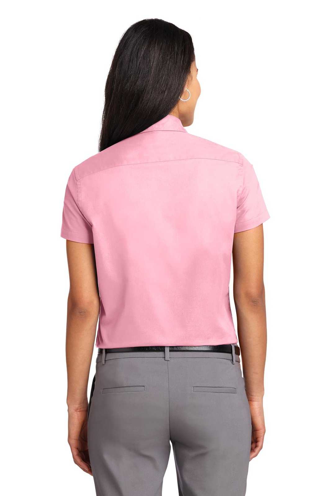Port Authority L508 Ladies Short Sleeve Easy Care Shirt - Light Pink - HIT a Double - 2