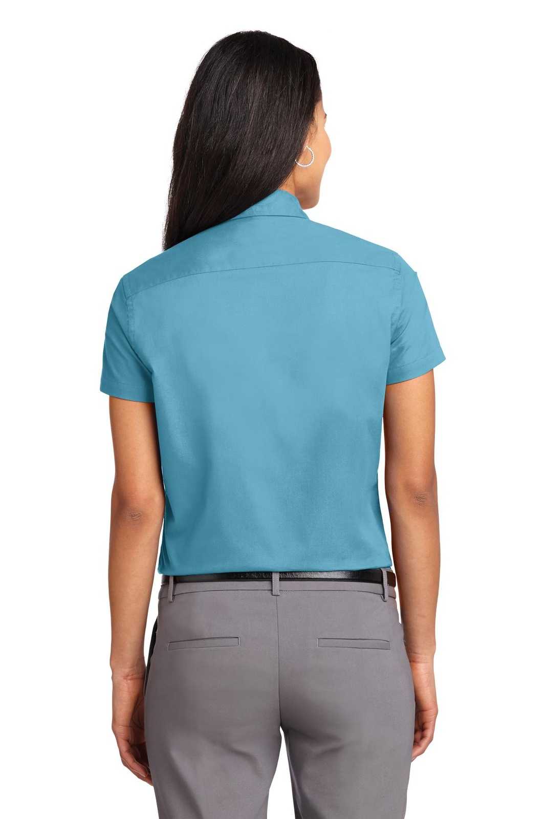 Port Authority L508 Ladies Short Sleeve Easy Care Shirt - Maui Blue - HIT a Double - 2