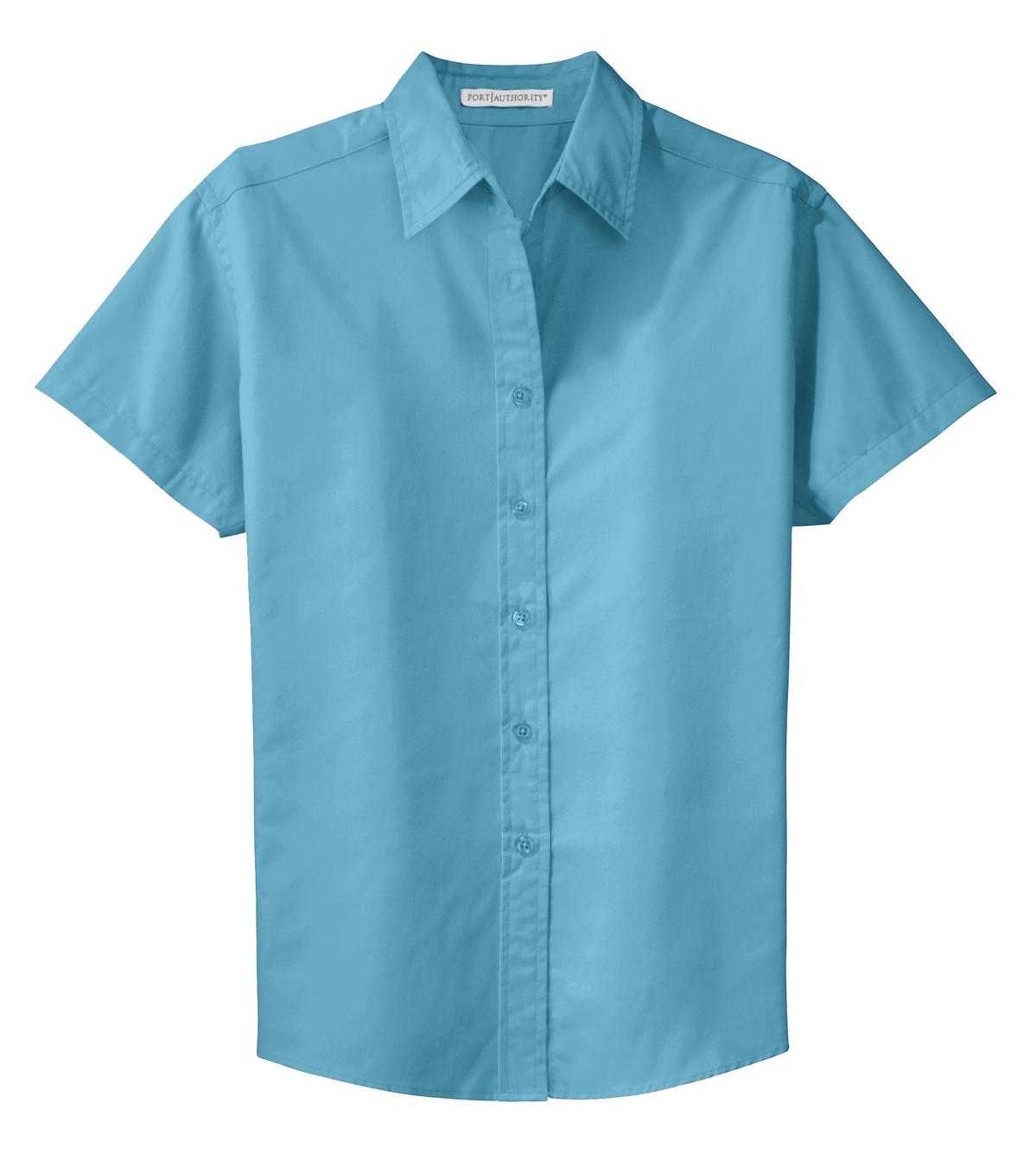 Port Authority L508 Ladies Short Sleeve Easy Care Shirt - Maui Blue - HIT a Double - 5
