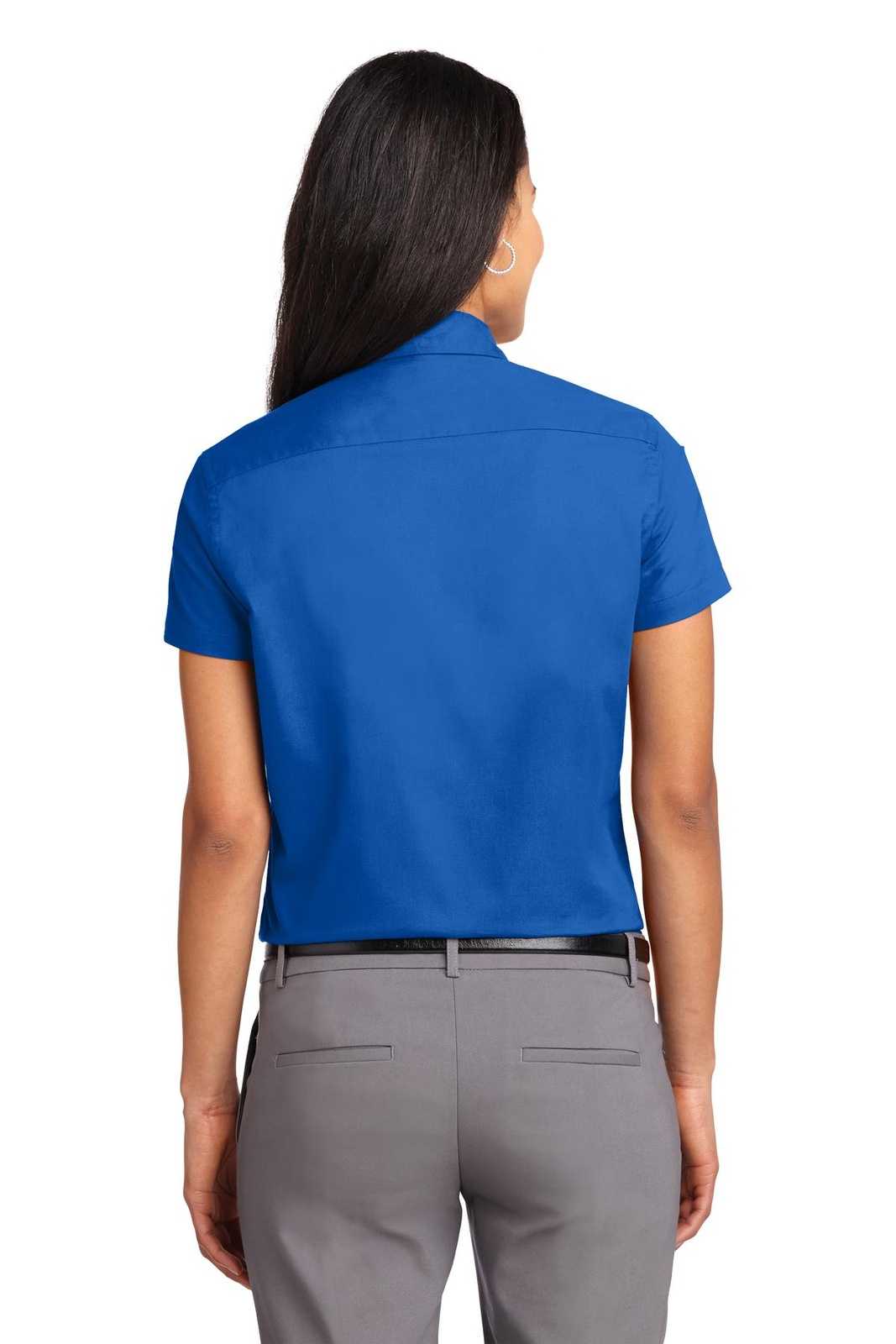 Port Authority L508 Ladies Short Sleeve Easy Care Shirt - Strong Blue - HIT a Double - 2