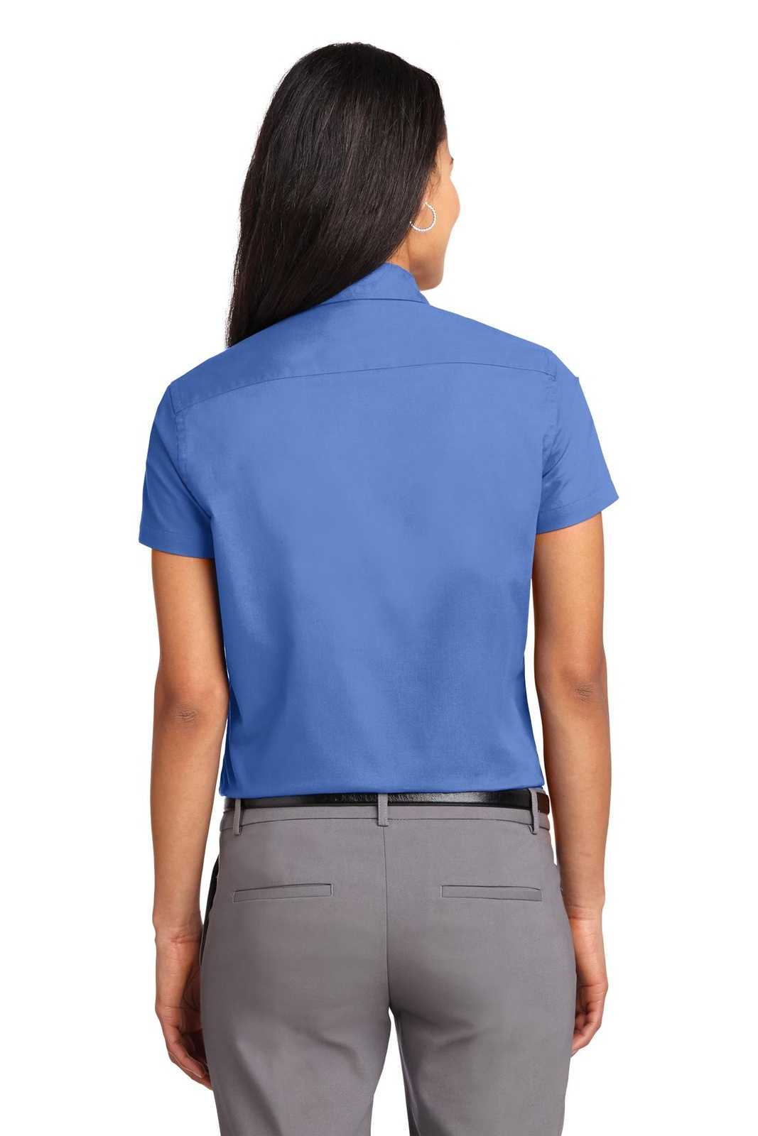 Port Authority L508 Ladies Short Sleeve Easy Care Shirt - Ultramarine Blue - HIT a Double - 2
