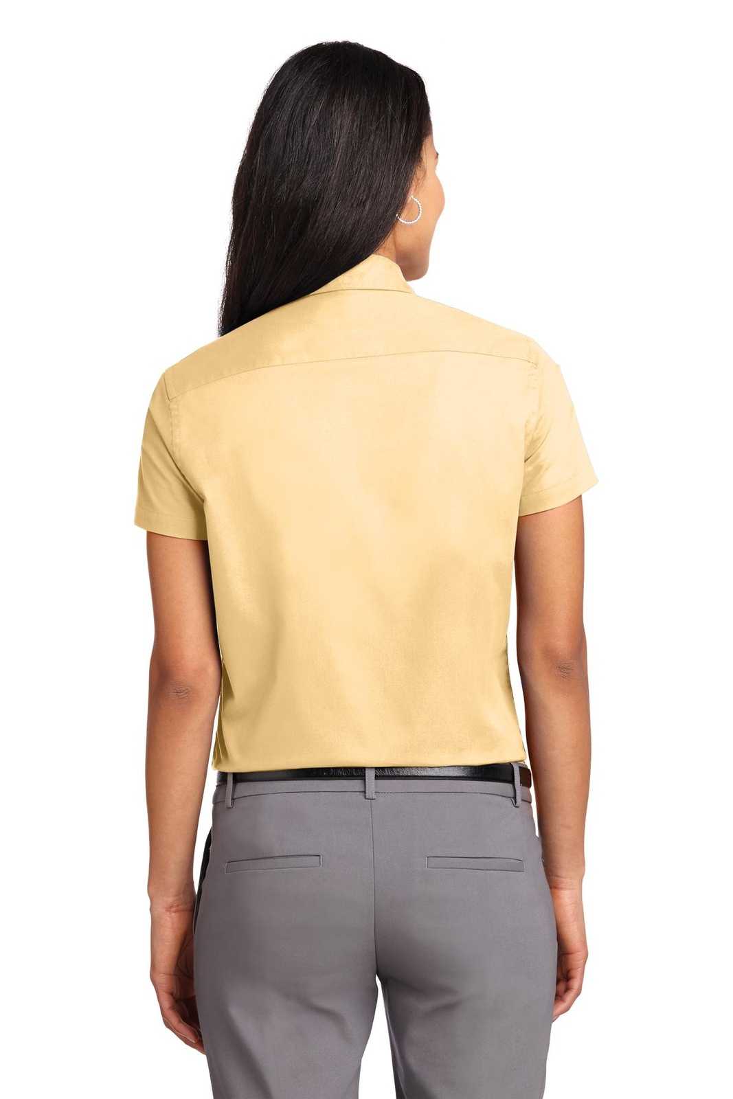 Port Authority L508 Ladies Short Sleeve Easy Care Shirt - Yellow - HIT a Double - 2