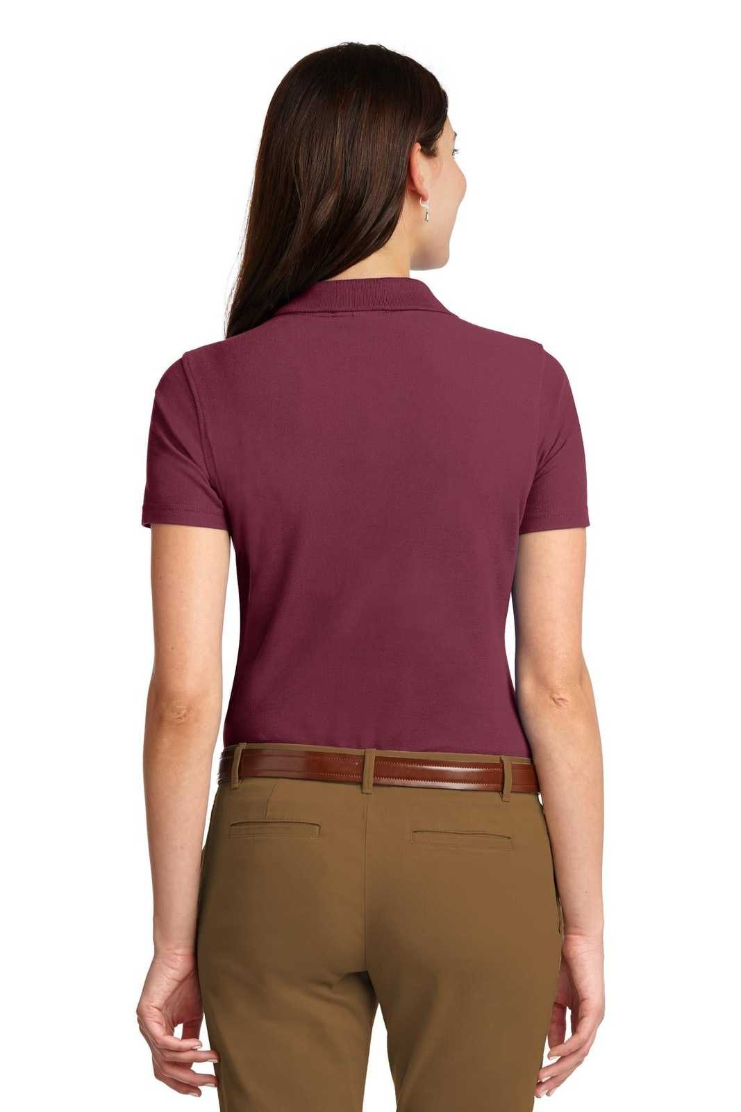 Port Authority L510 Ladies Stain-Resistant Polo - Burgundy - HIT a Double - 2