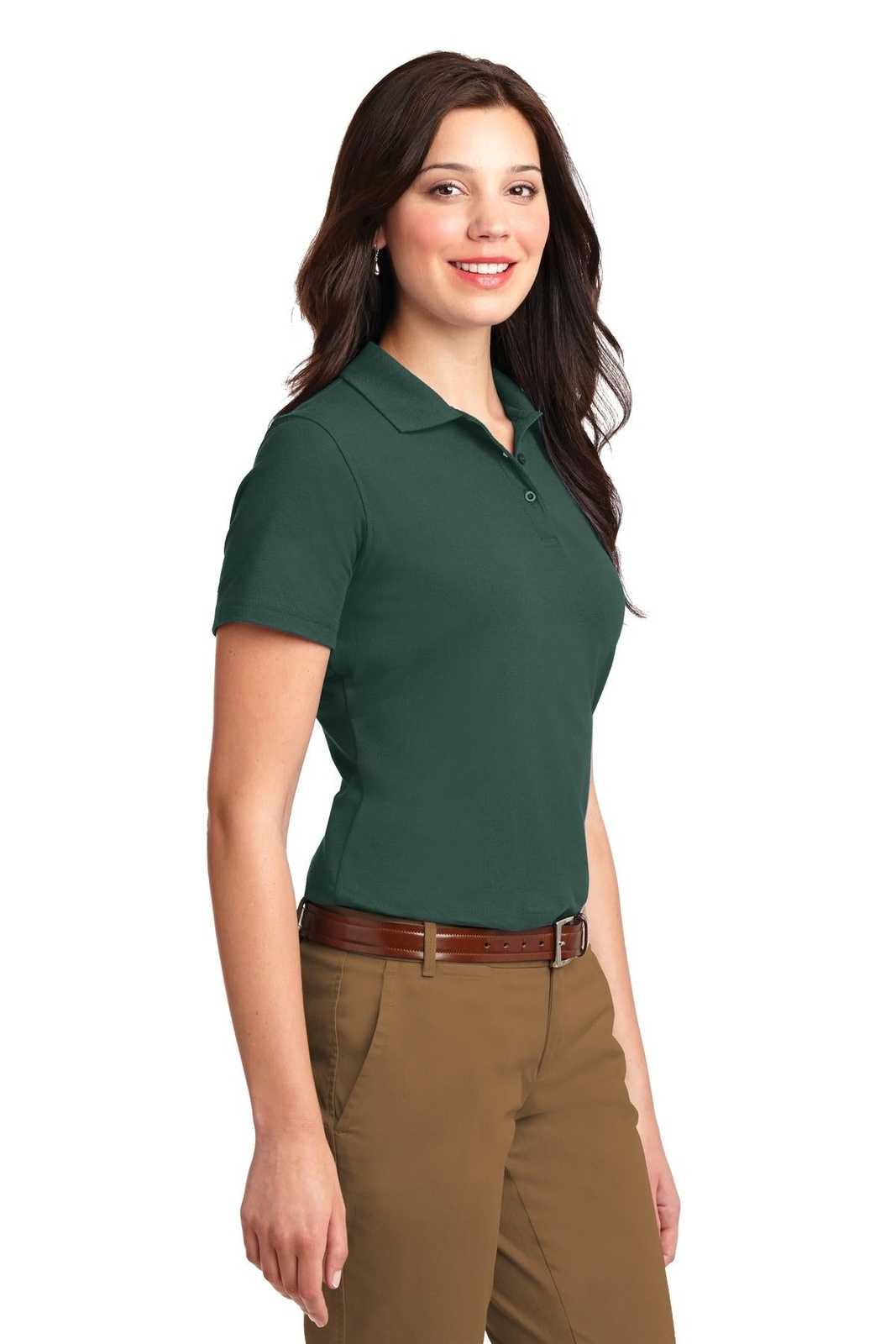 Port Authority L510 Ladies Stain-Resistant Polo - Dark Green - HIT a Double - 4
