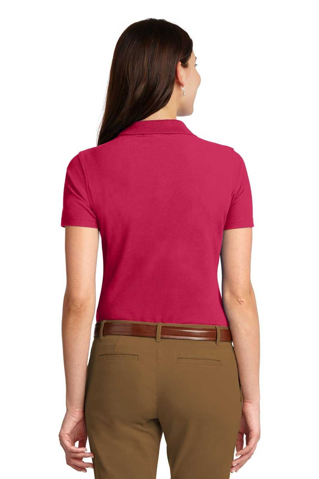 Port Authority L510 Ladies Stain-Resistant Polo - Red - HIT a Double - 2