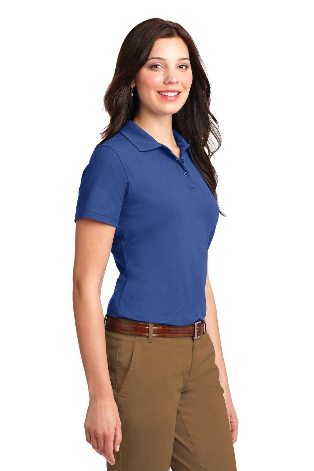 Port Authority L510 Ladies Stain-Resistant Polo - Royal - HIT a Double - 4