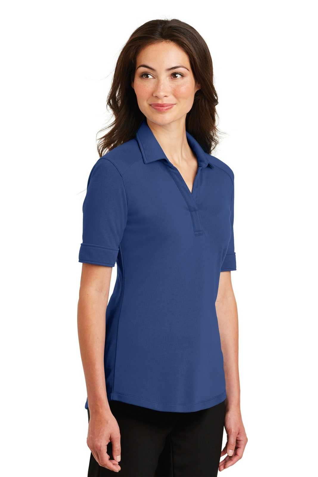 Port Authority L5200 Ladies Silk Touch Interlock Performance Polo - Royal - HIT a Double - 4