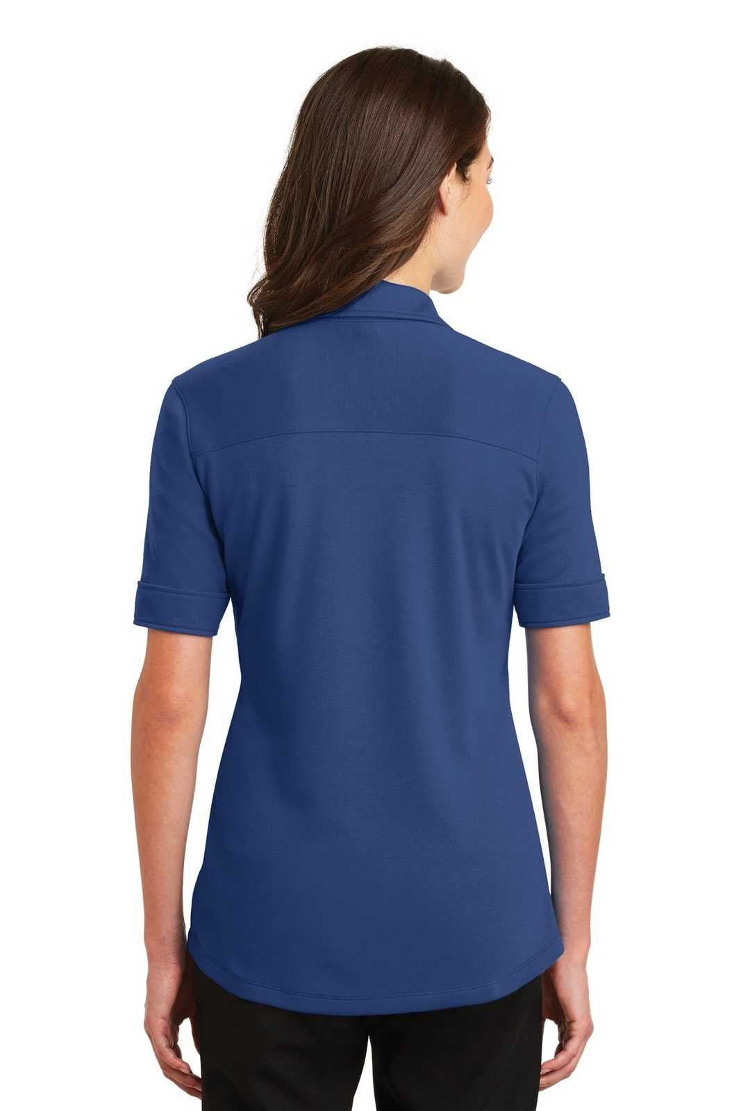 Port Authority L5200 Ladies Silk Touch Interlock Performance Polo - Royal - HIT a Double - 2