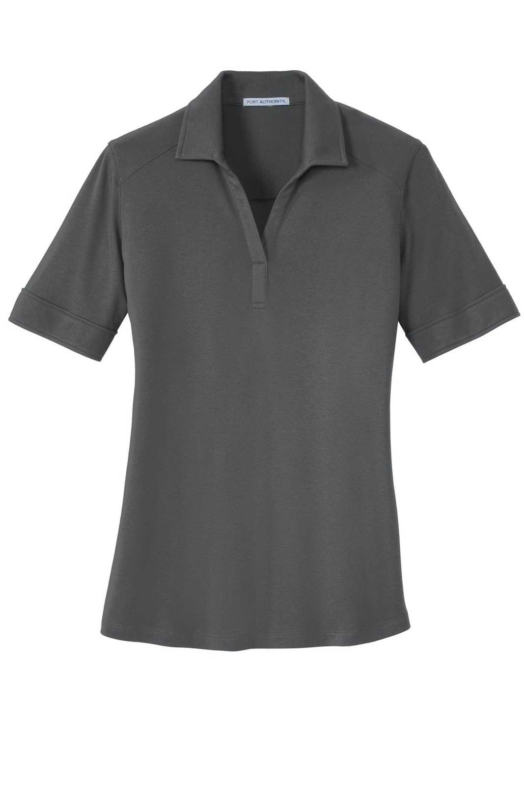 Port Authority L5200 Ladies Silk Touch Interlock Performance Polo - Sterling Gray - HIT a Double - 5