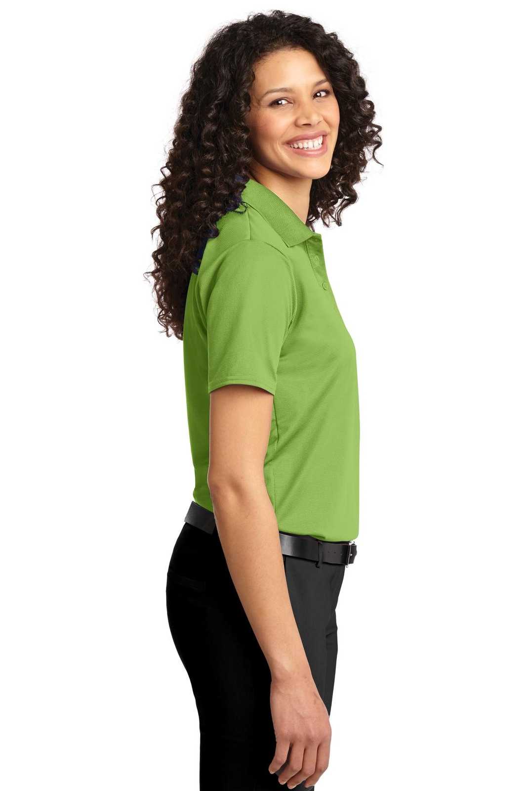 Port Authority L525 Ladies Dry Zone Ottoman Polo - Green Oasis - HIT a Double - 3