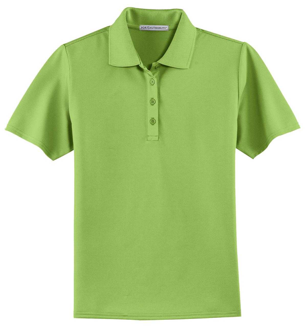 Port Authority L525 Ladies Dry Zone Ottoman Polo - Green Oasis - HIT a Double - 5