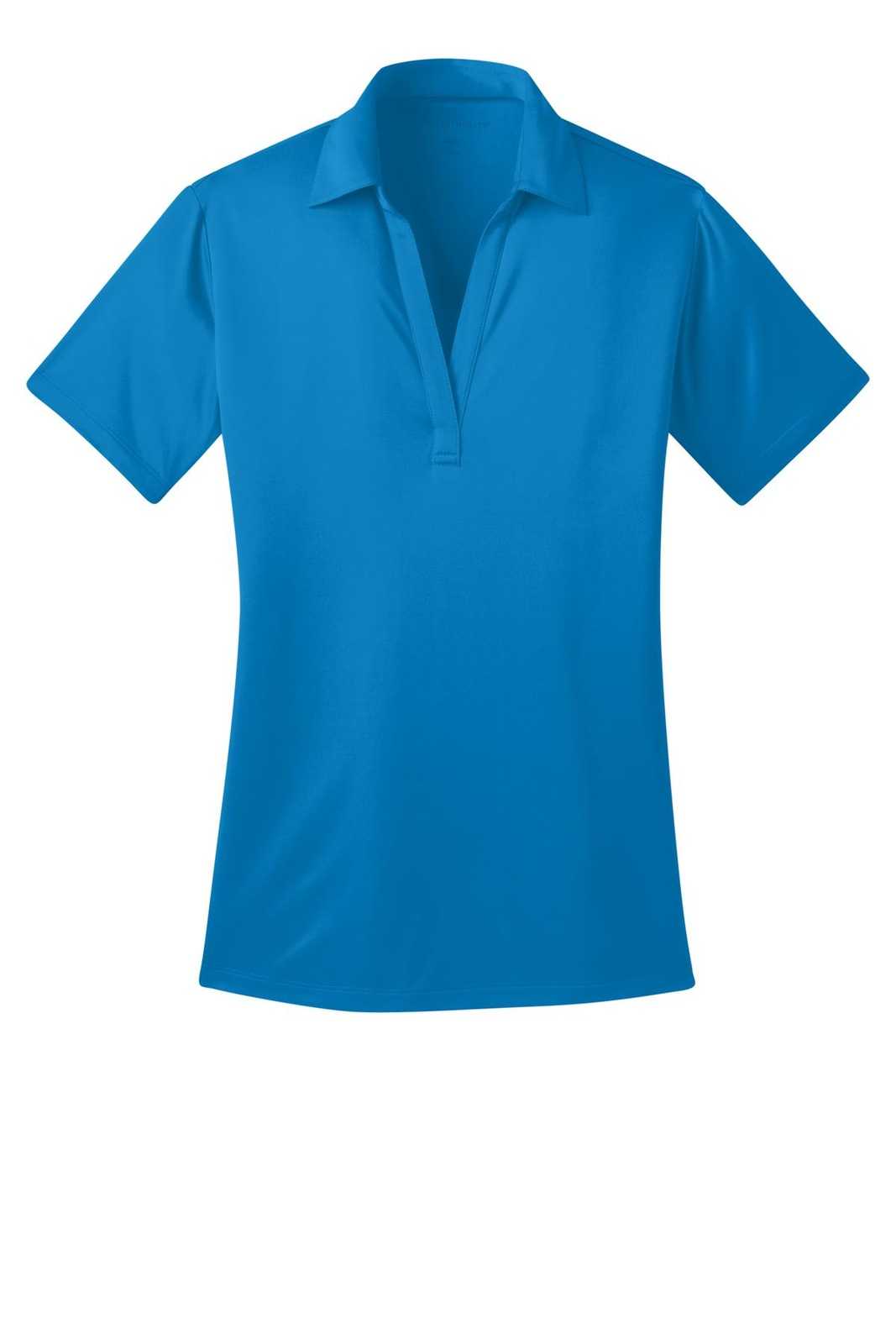Port Authority L540 Ladies Silk Touch Performance Polo - Brilliant Blue - HIT a Double - 5