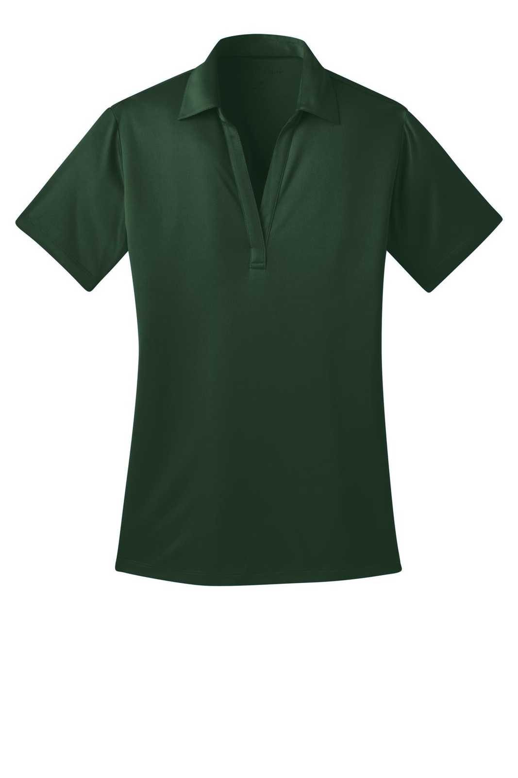 Port Authority L540 Ladies Silk Touch Performance Polo - Dark Green - HIT a Double - 5