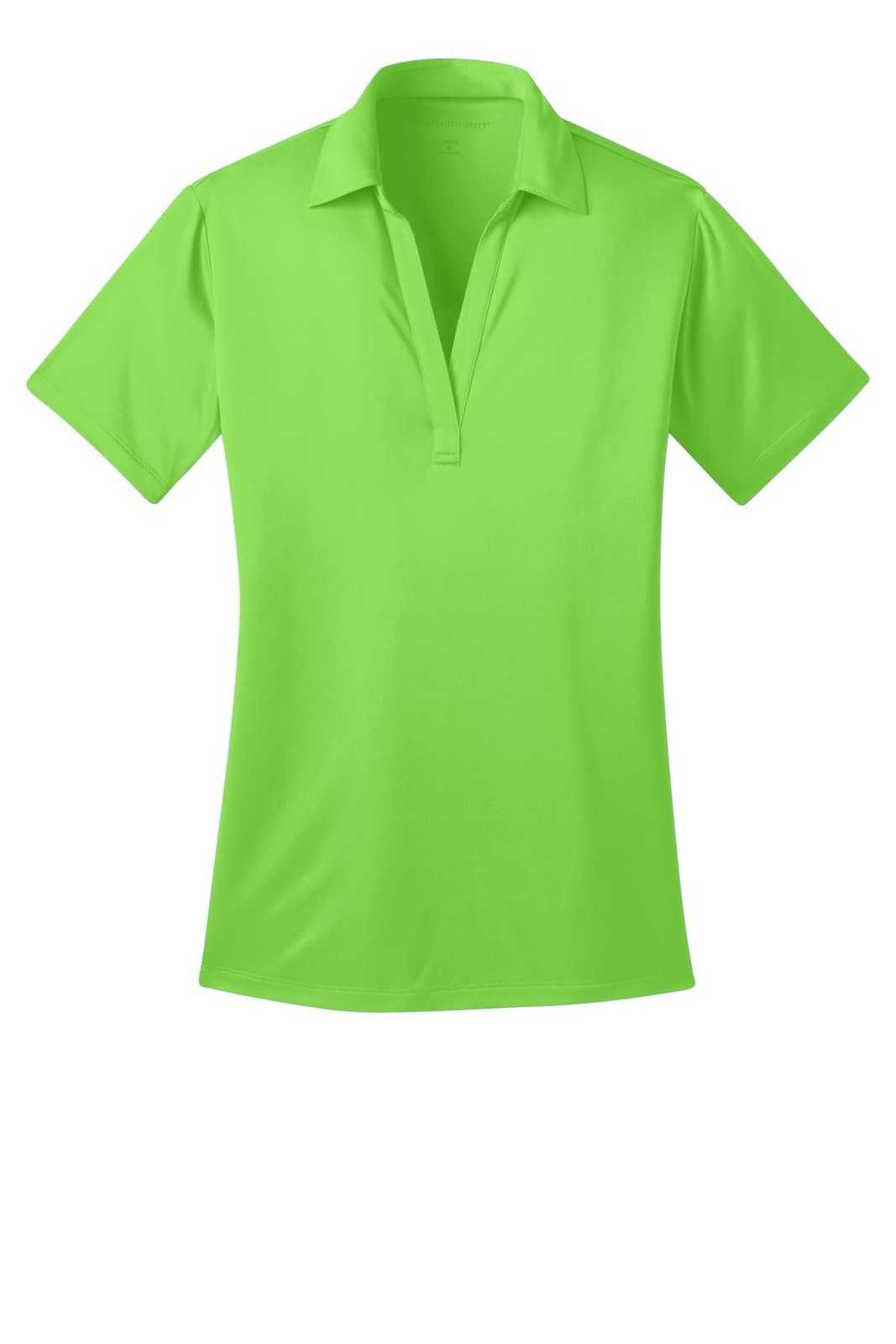 Port Authority L540 Ladies Silk Touch Performance Polo - Lime - HIT a Double - 5